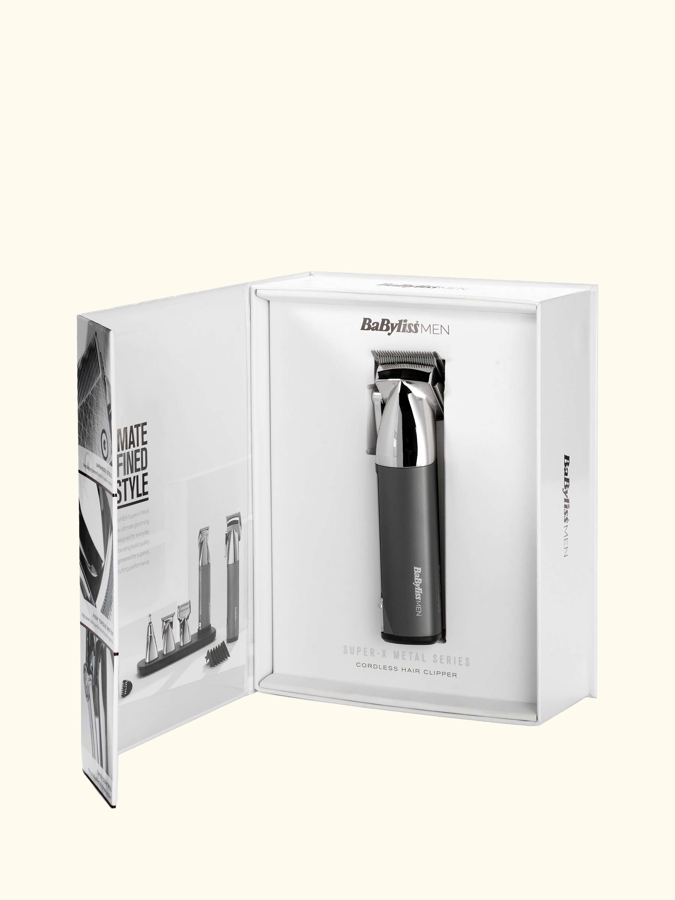 Super X-Metal Series Cordless Hair Clipper, Grey