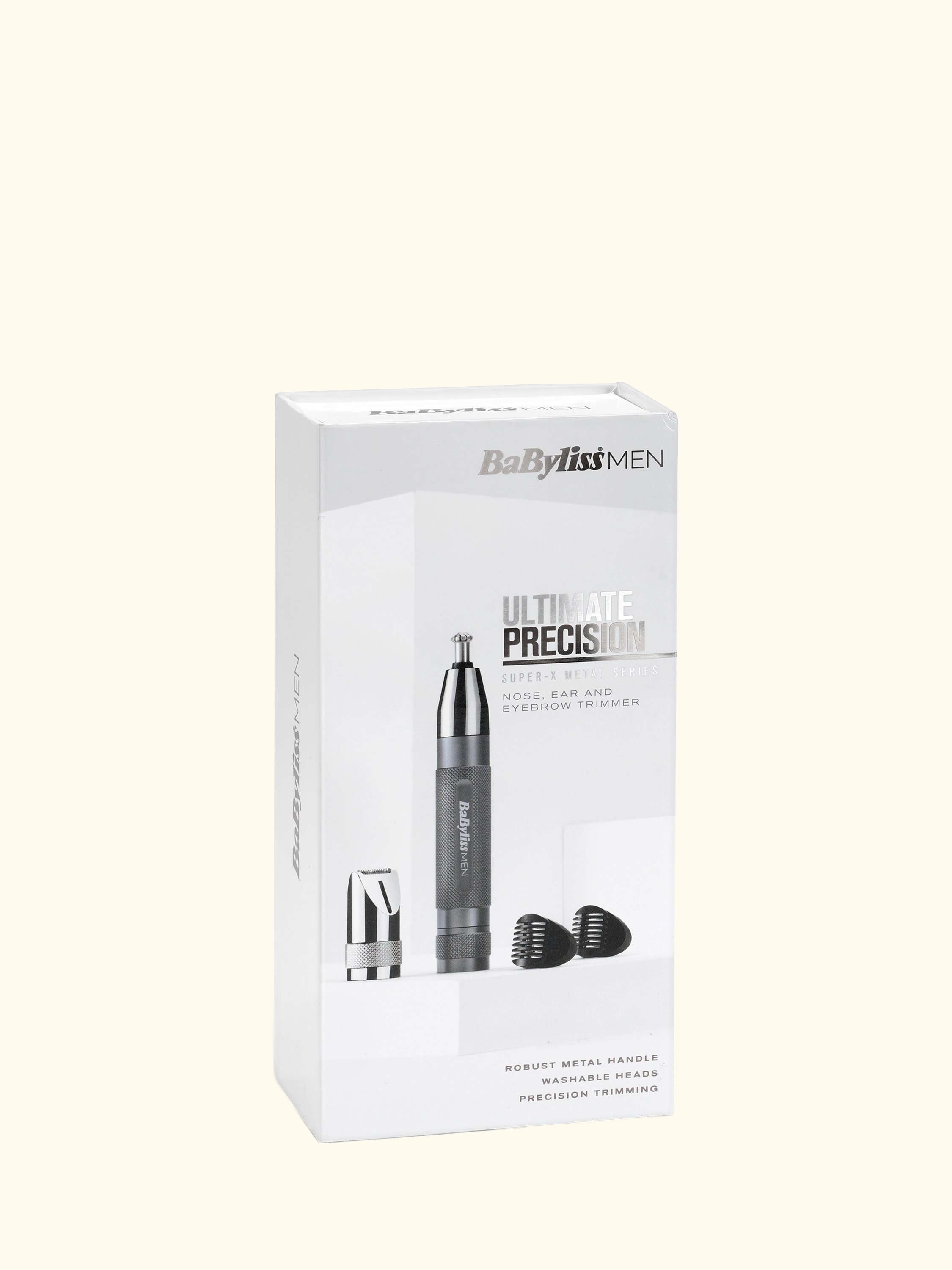 Super-X Metal Series Nose, Ear & Eyebrow Trimmer, Grey