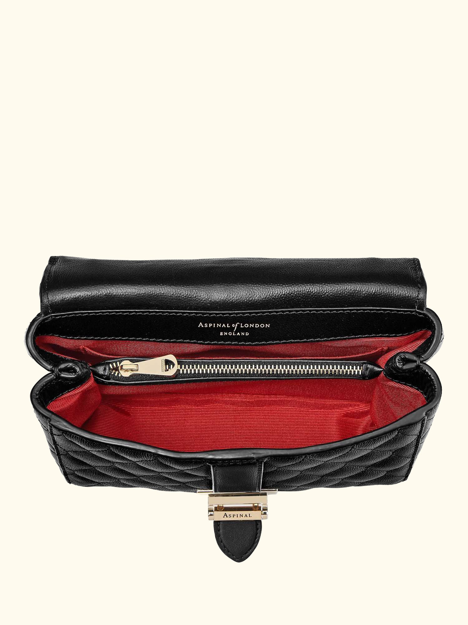 Lottie Small Quilted Pebble Leather Shoulder Bag, Black