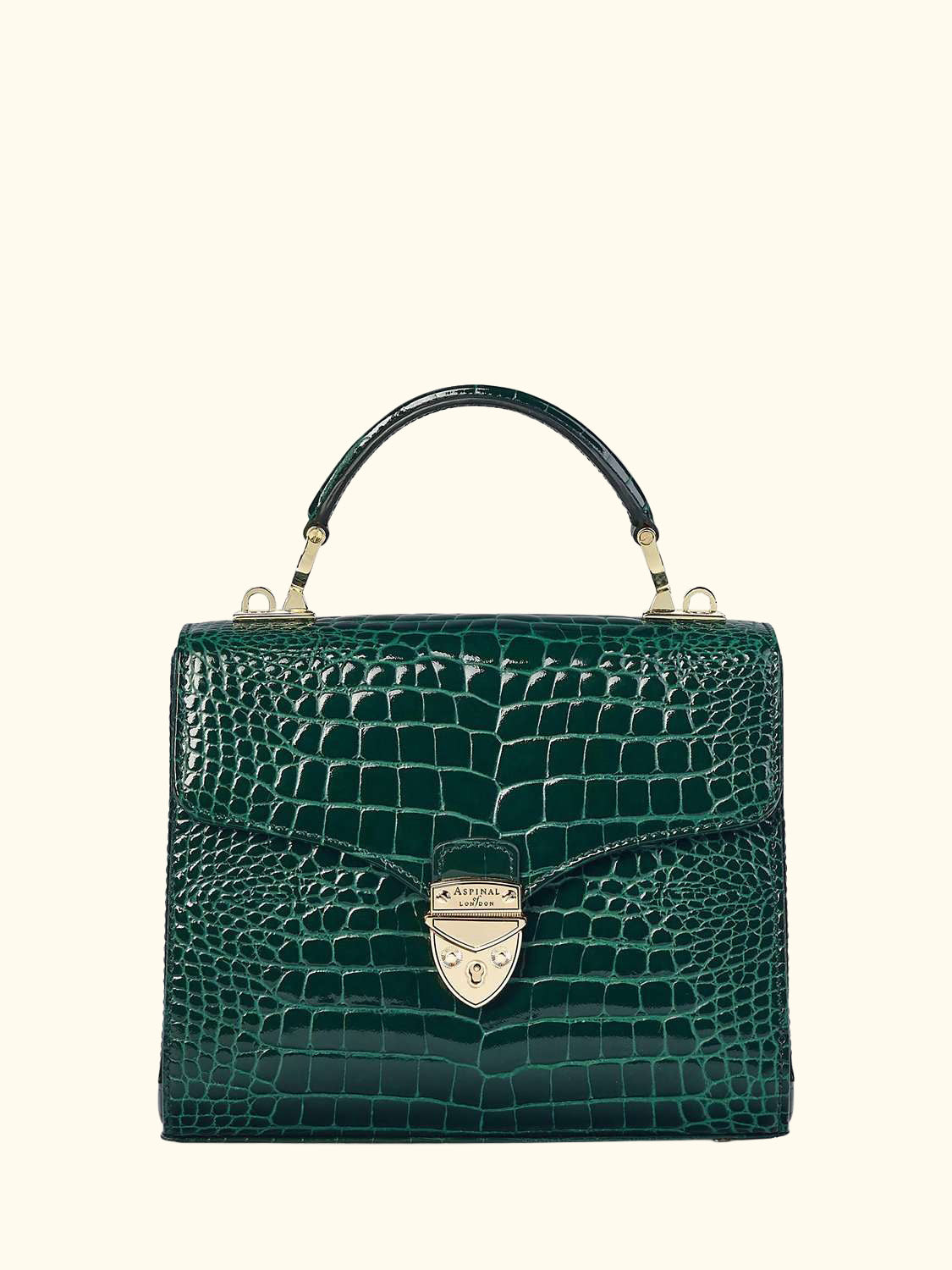 Midi Mayfair Croc Effect Leather Cross Body Bag