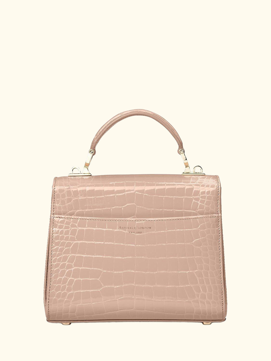 Midi Mayfair Croc Effect Leather Cross Body Bag