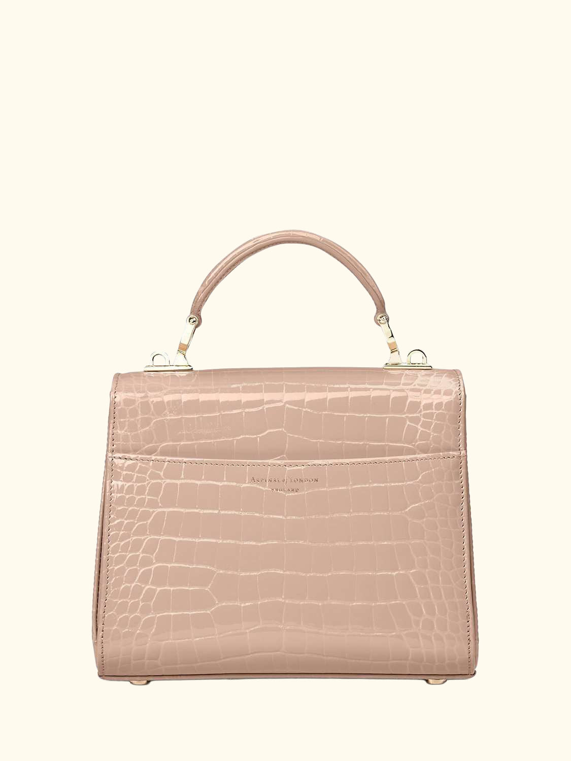 Midi Mayfair Croc Effect Leather Cross Body Bag