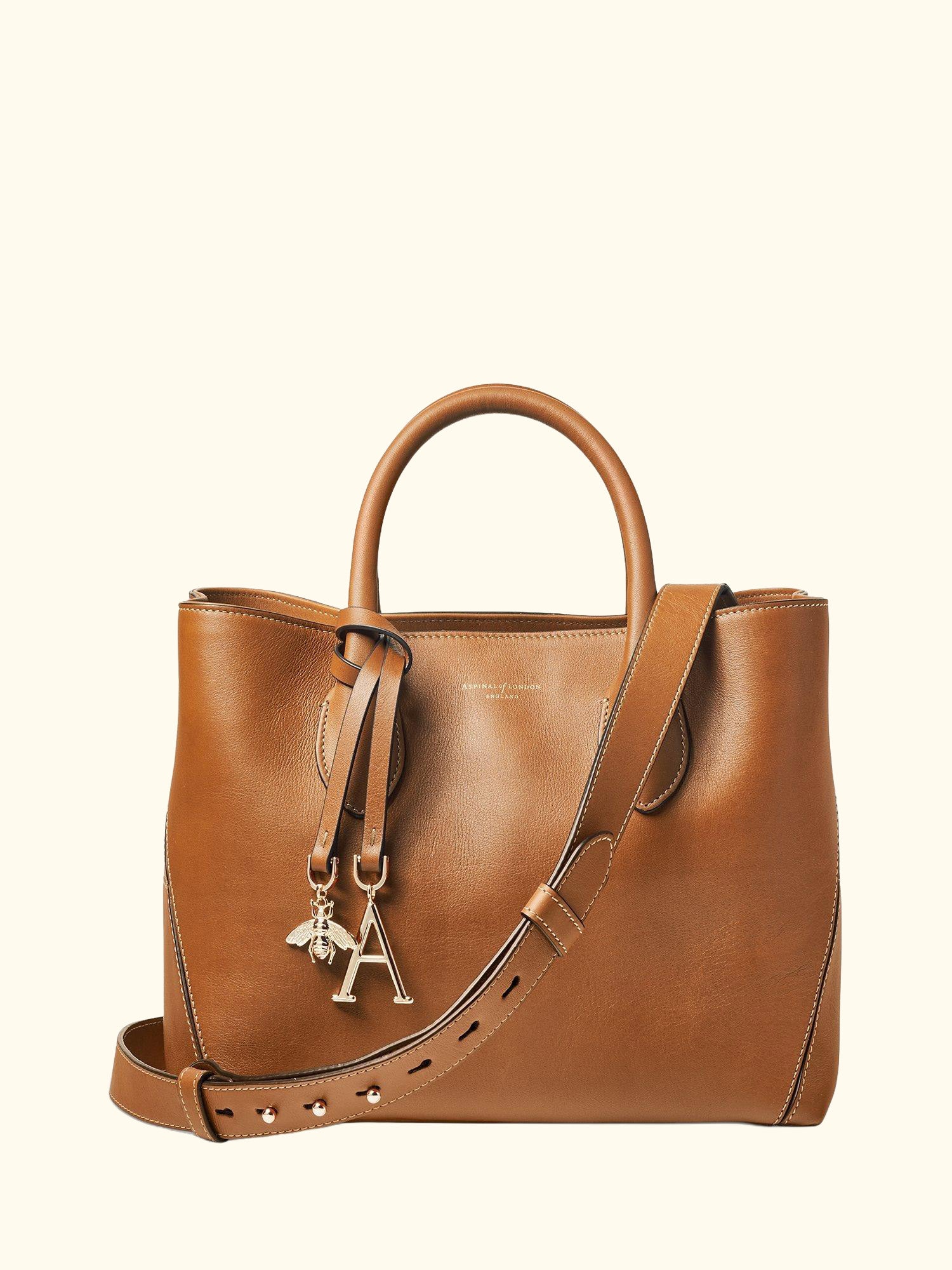 Midi London Smooth Leather Tote Bag