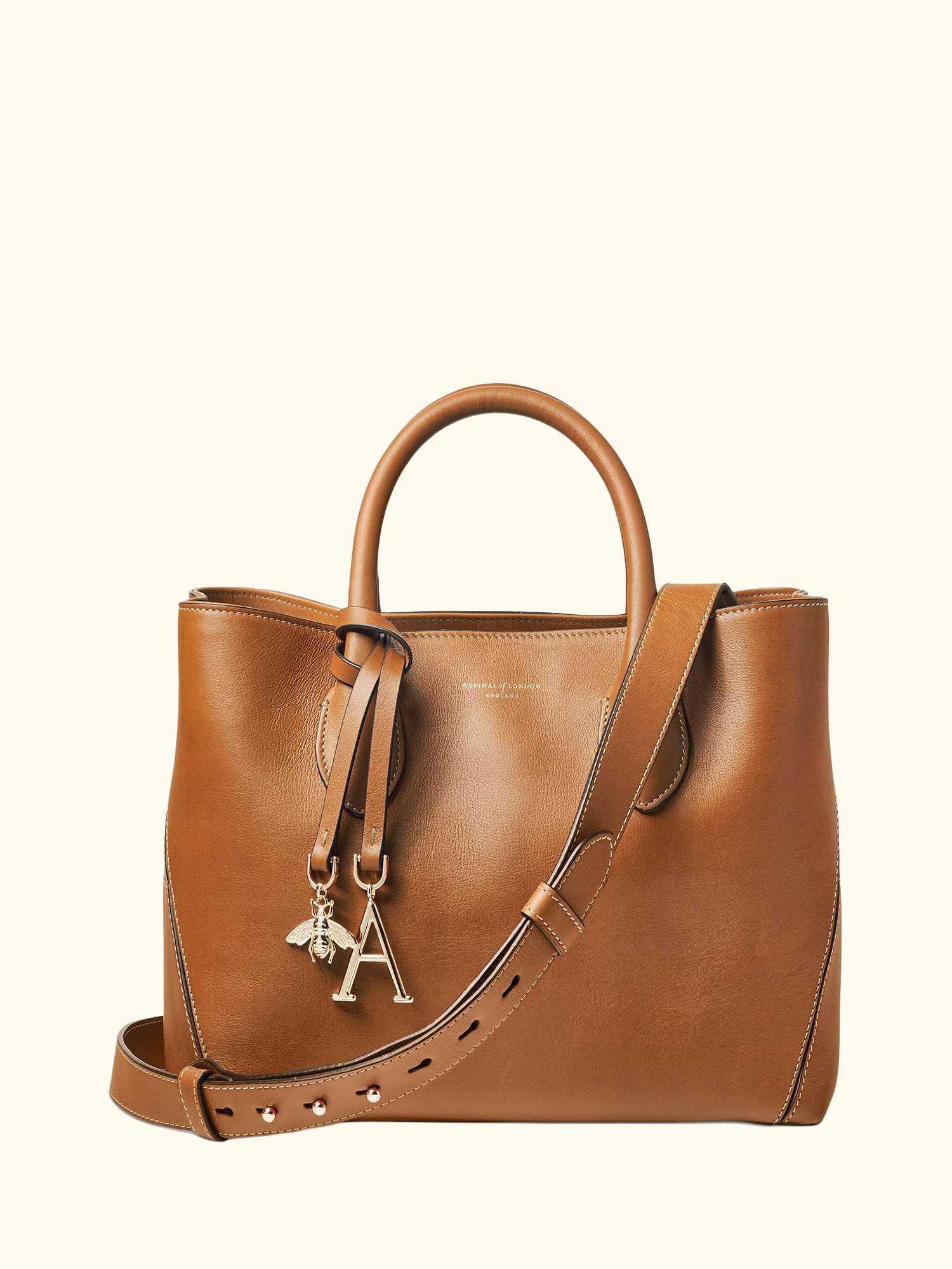 Midi London Smooth Leather Tote Bag
