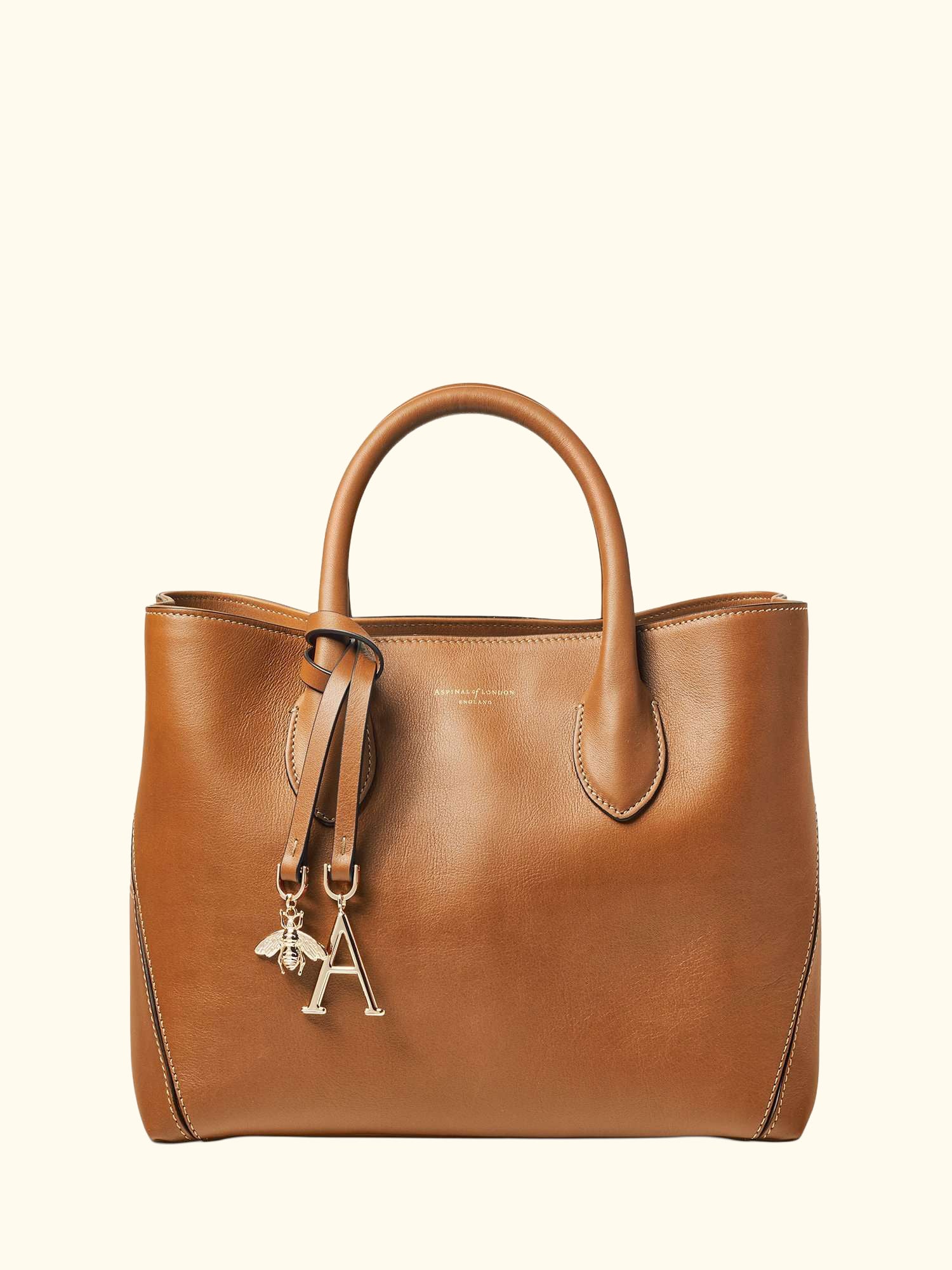 Midi London Smooth Leather Tote Bag