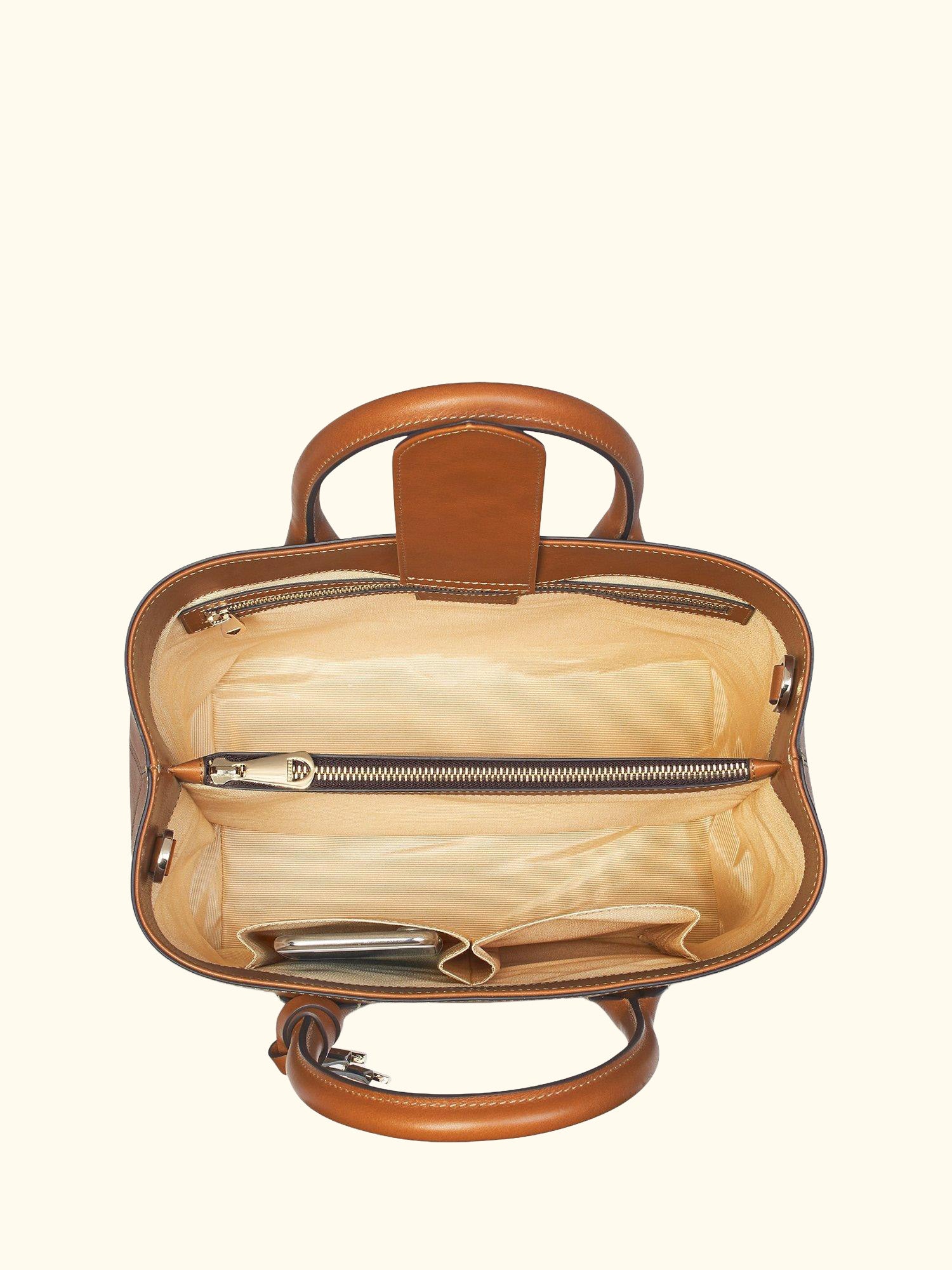 Midi London Smooth Leather Tote Bag