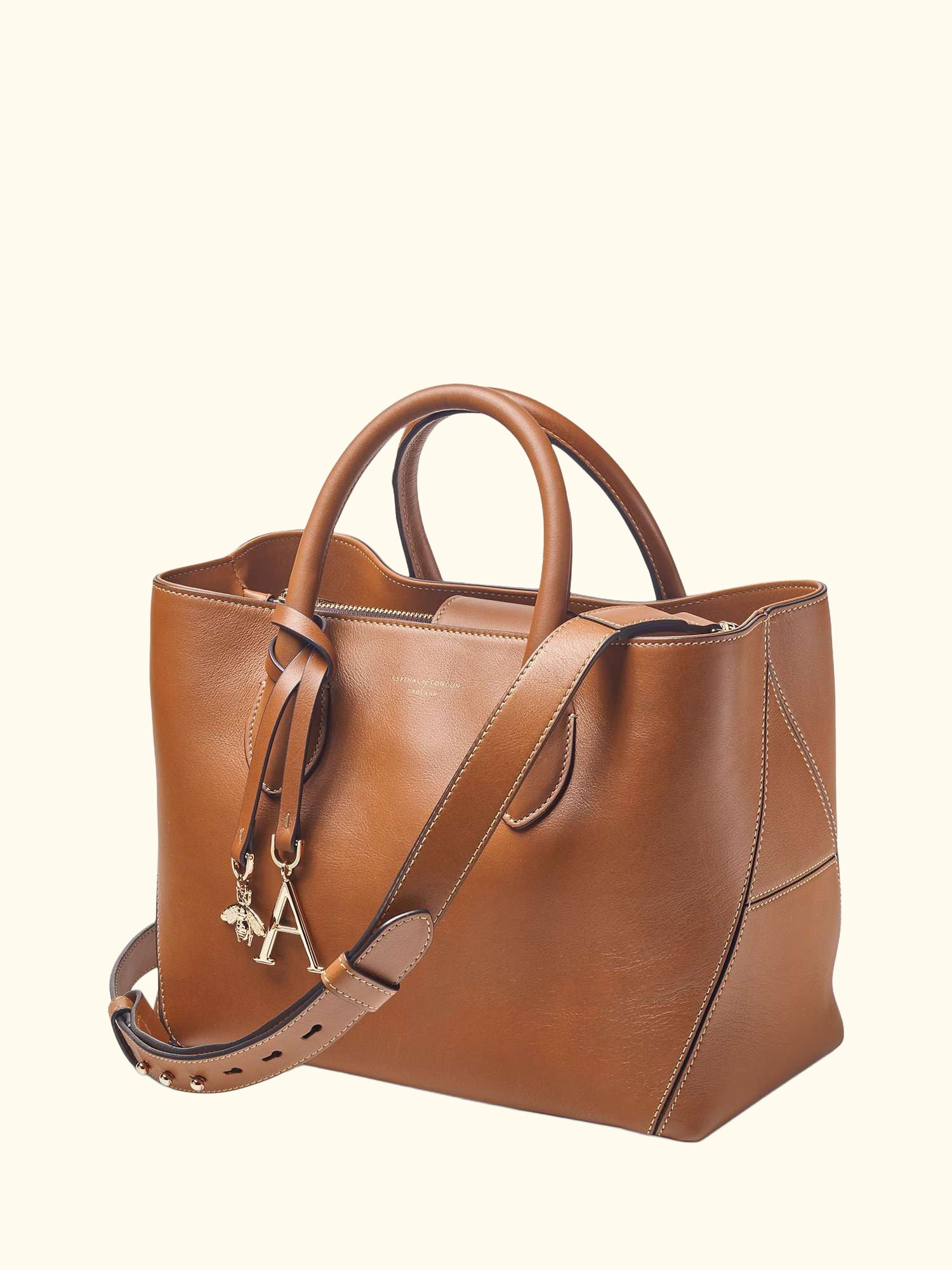 Midi London Smooth Leather Tote Bag