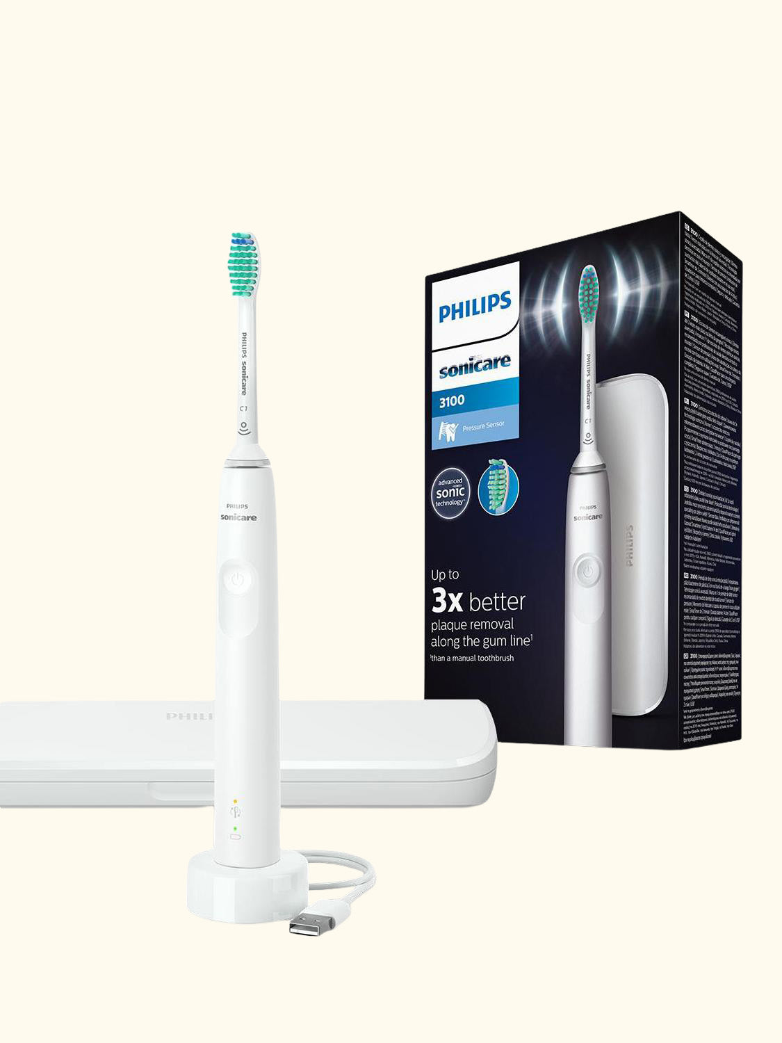 Sonicare HX3673/13 Series 3100 Electric Toothbrush, White
