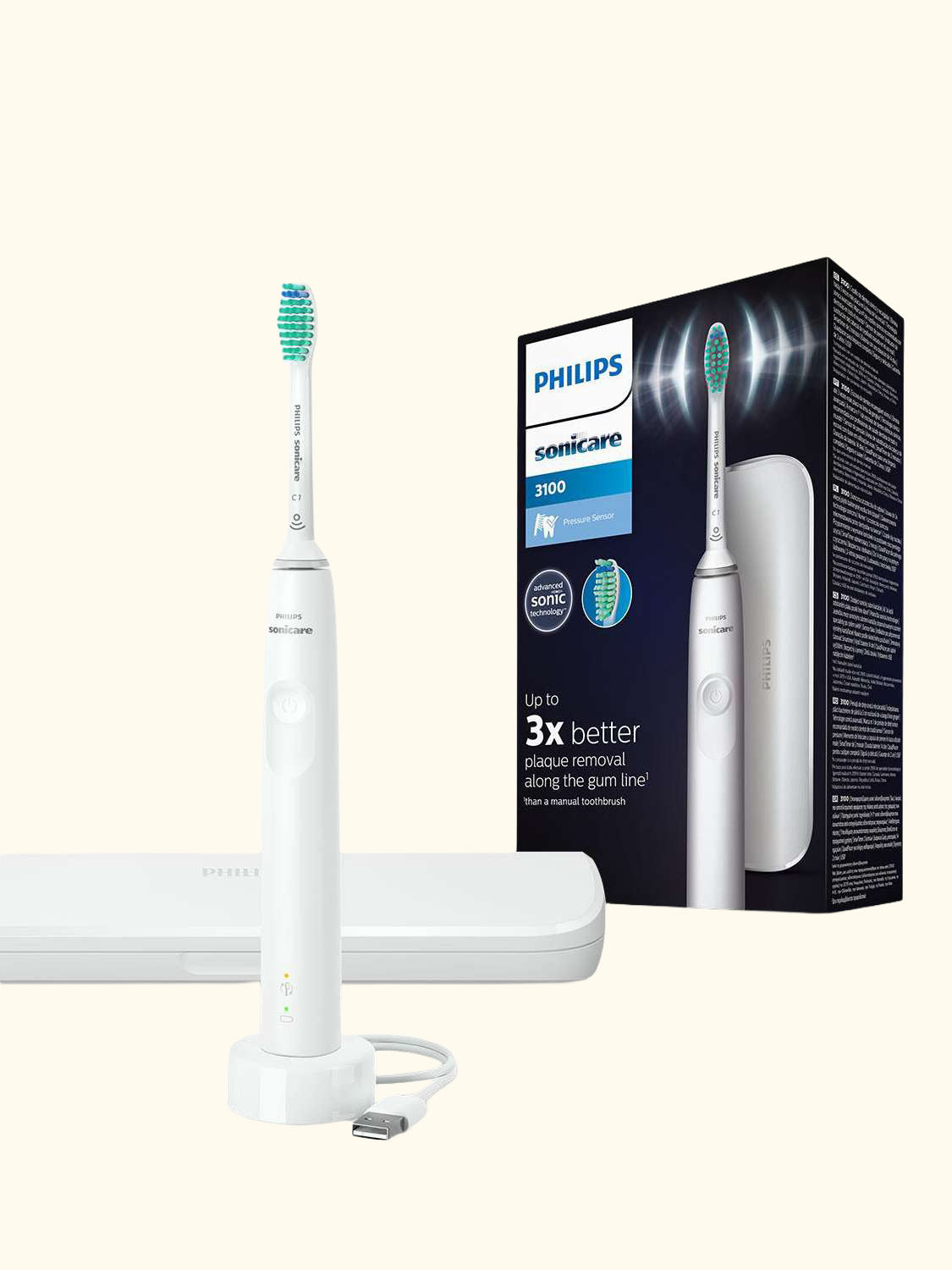 Sonicare HX3673/13 Series 3100 Electric Toothbrush, White