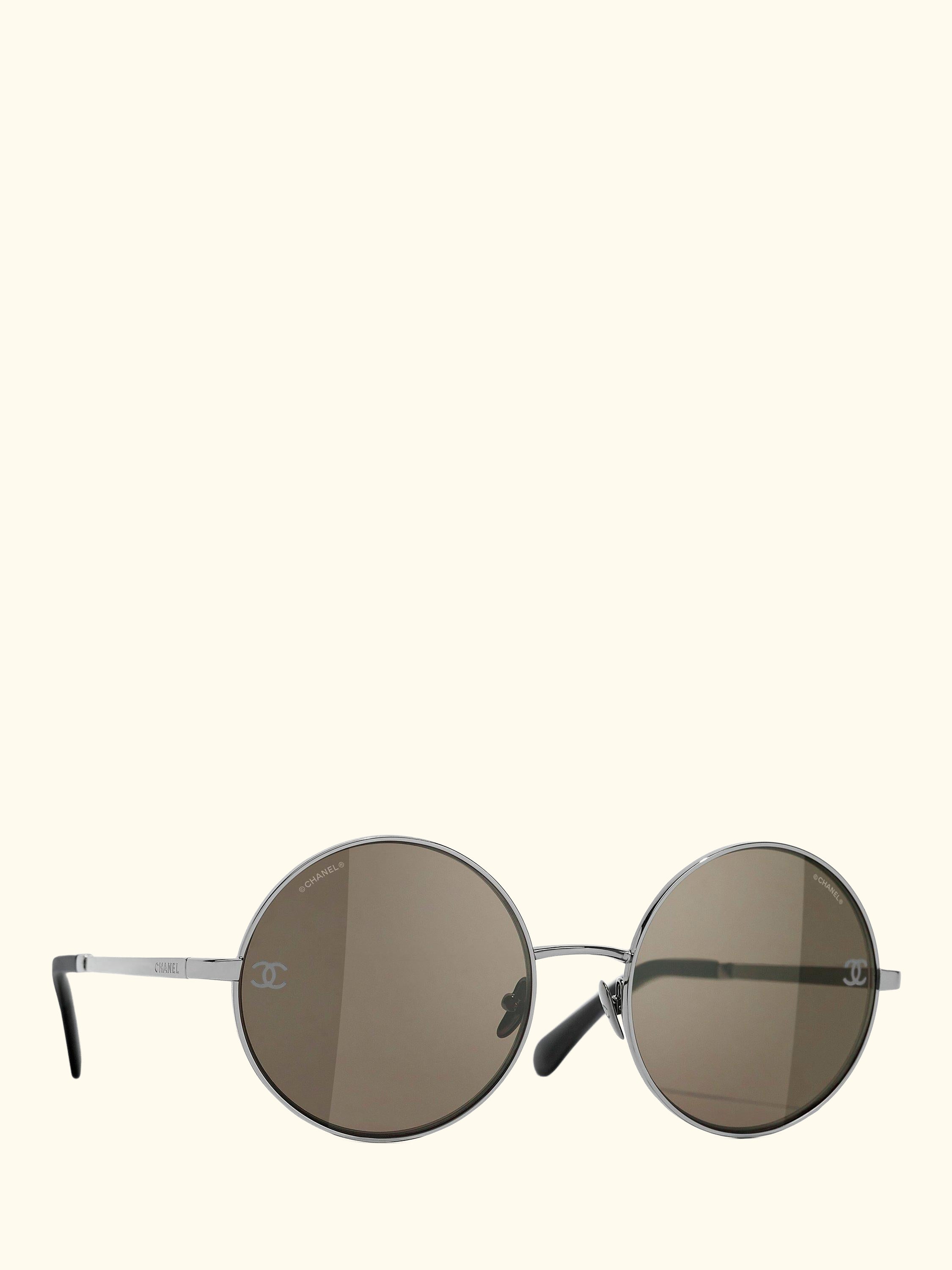 Round Sunglasses CH4268 Shiny Gunmetal/Brown