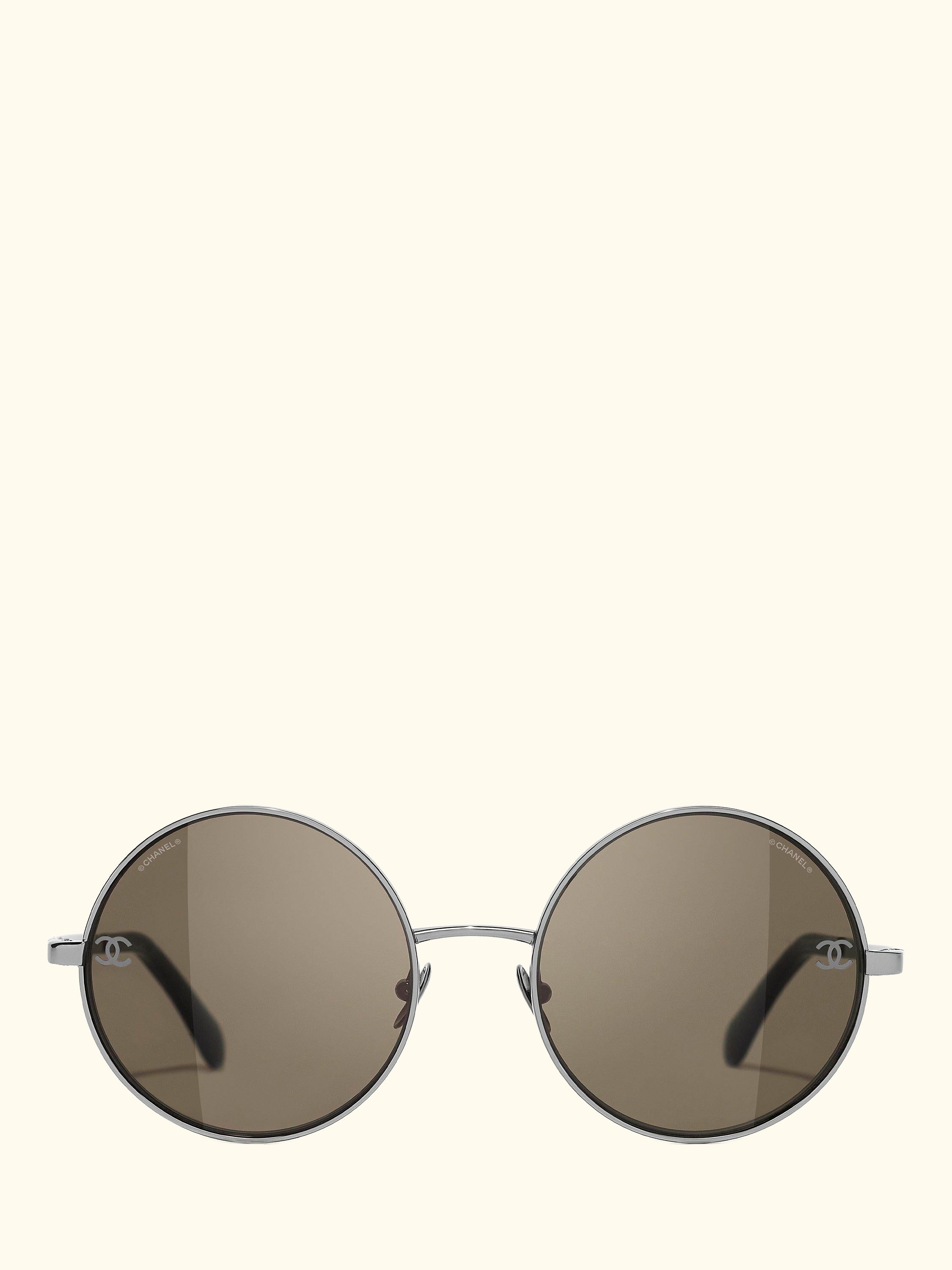 Round Sunglasses CH4268 Shiny Gunmetal/Brown