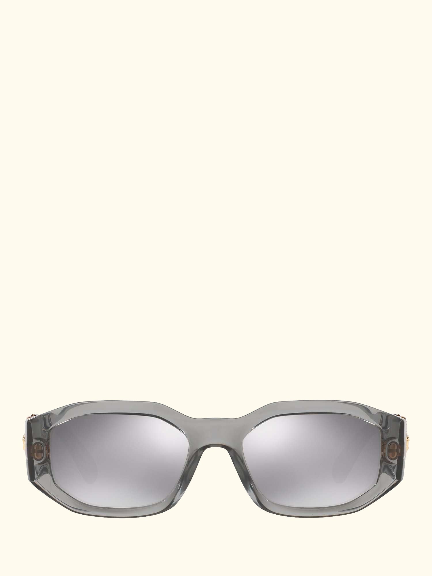 VE4361 Men's Irregular Sunglasses, Grey/Mirror Silver