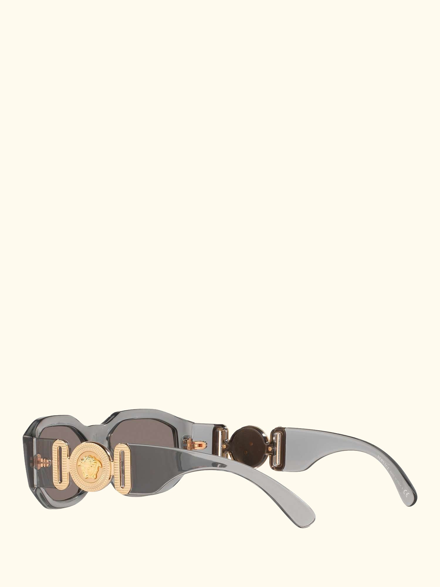 VE4361 Men's Irregular Sunglasses, Grey/Mirror Silver