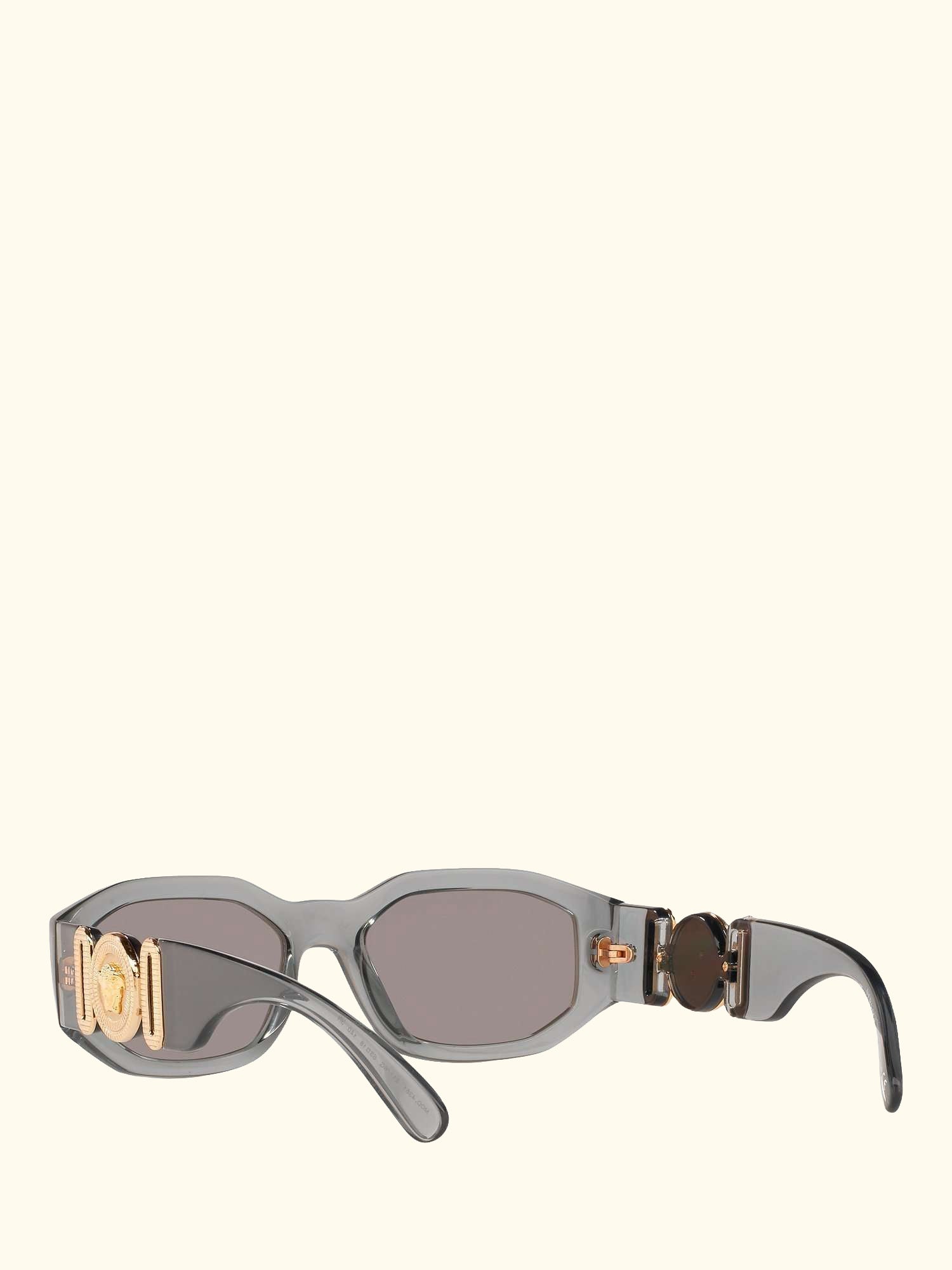 VE4361 Men's Irregular Sunglasses, Grey/Mirror Silver