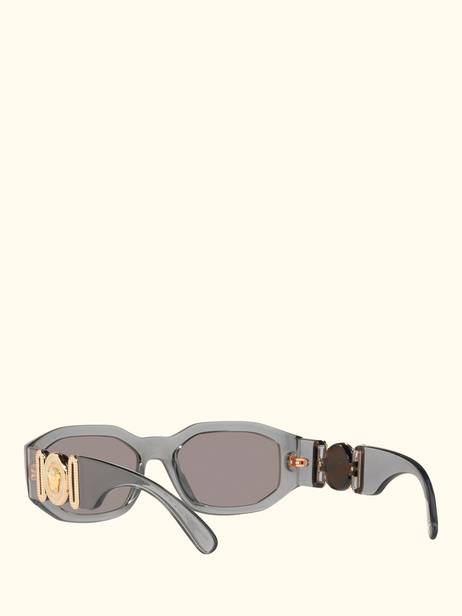 VE4361 Men's Irregular Sunglasses, Grey/Mirror Silver
