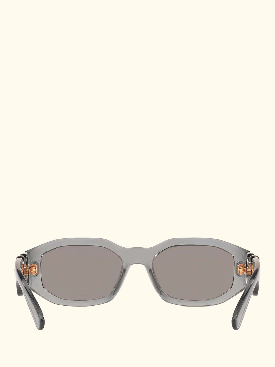 VE4361 Men's Irregular Sunglasses, Grey/Mirror Silver