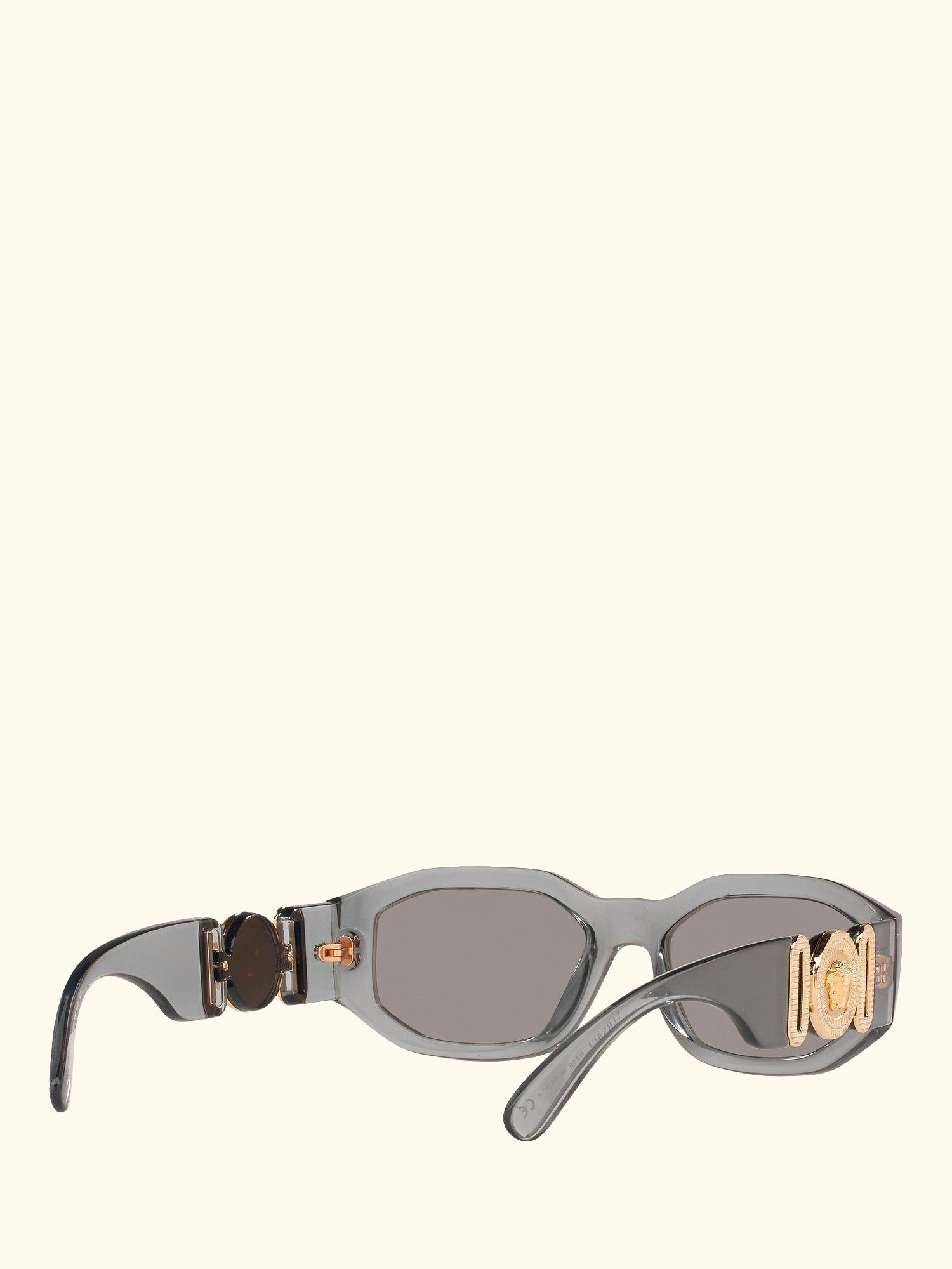 VE4361 Men's Irregular Sunglasses, Grey/Mirror Silver