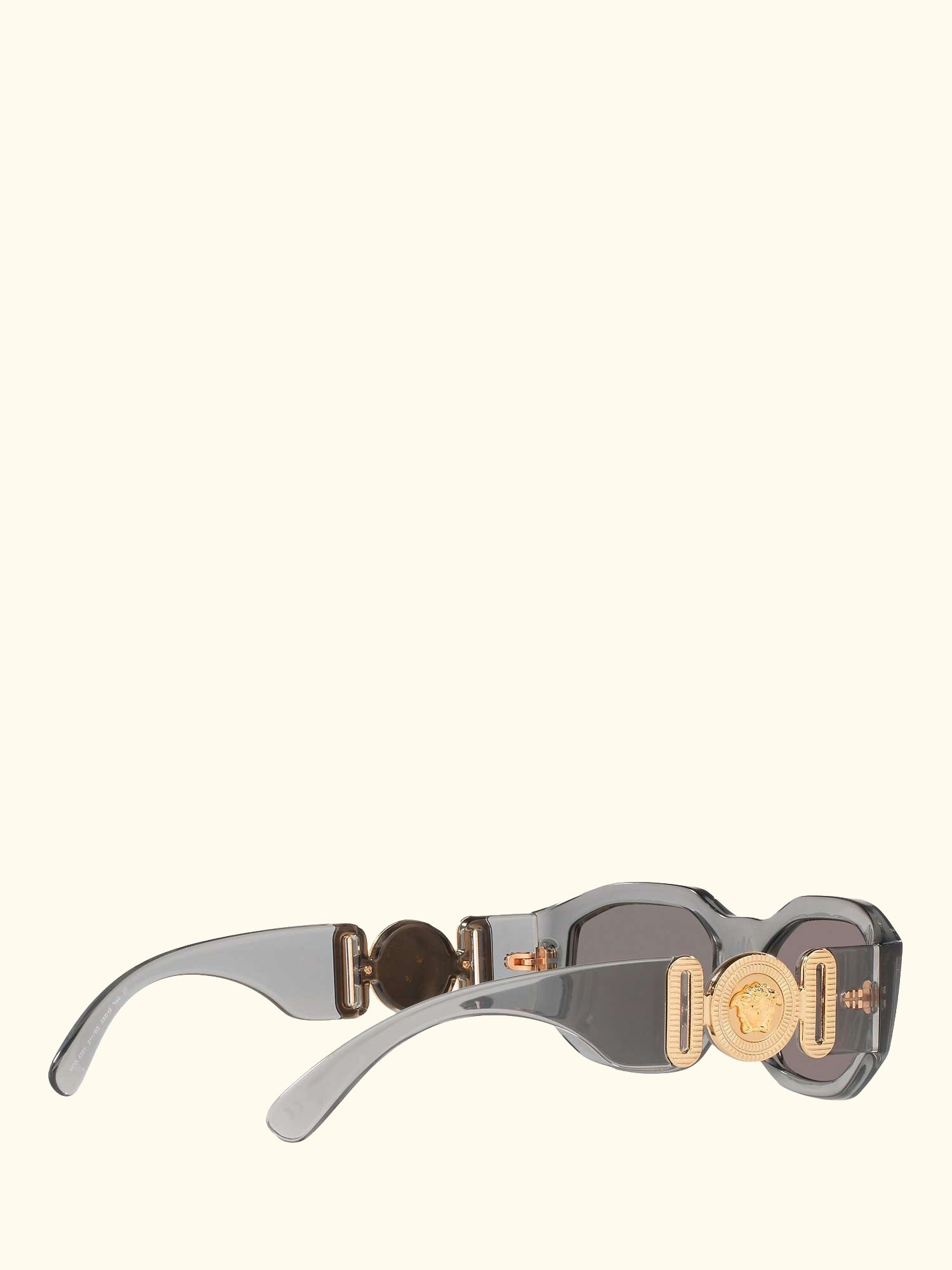 VE4361 Men's Irregular Sunglasses, Grey/Mirror Silver