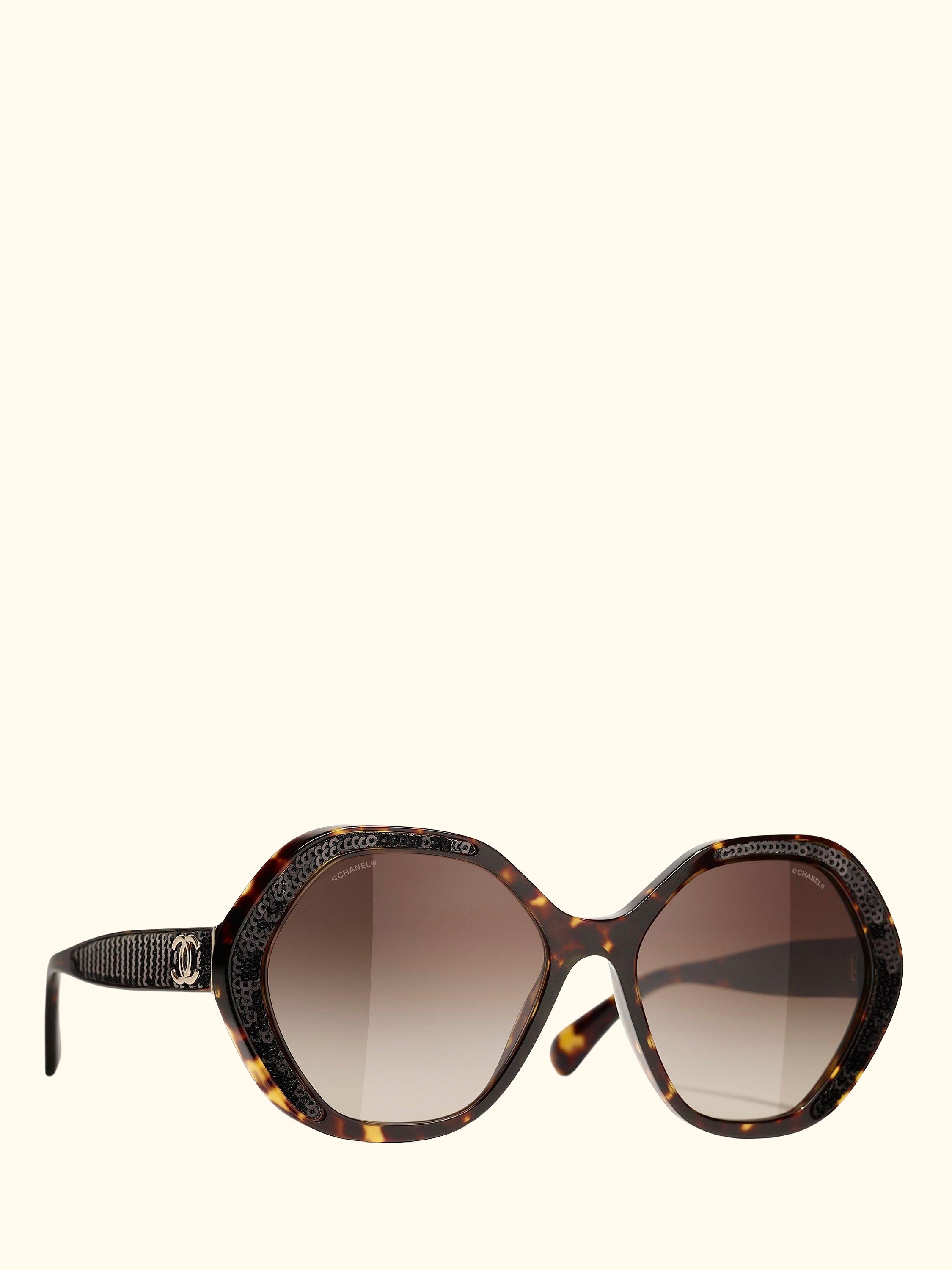 Irregular Sunglasses CH5451 Shiny Tortoise/Brown Gradient