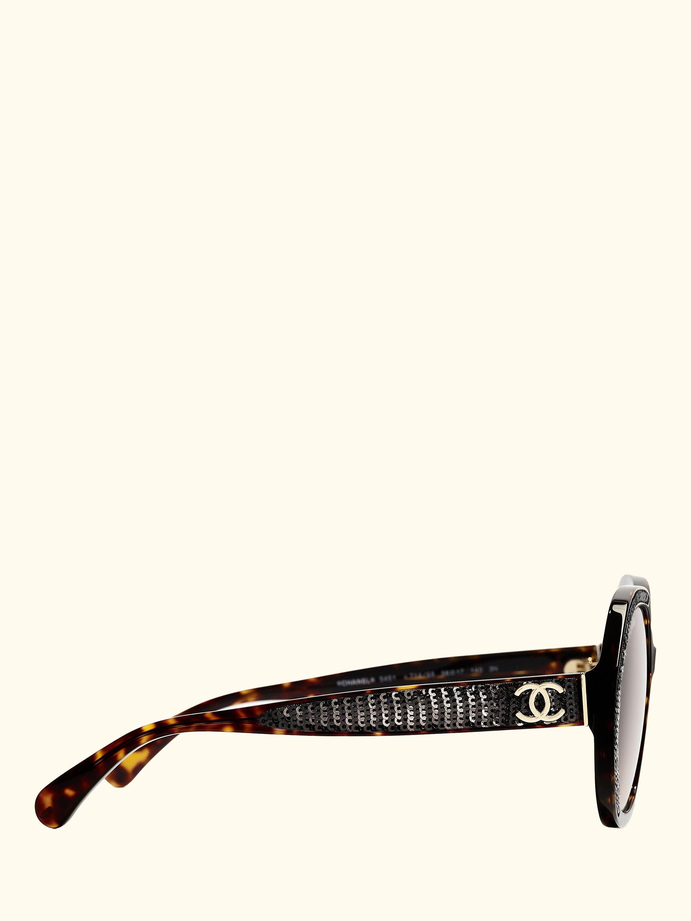 Irregular Sunglasses CH5451 Shiny Tortoise/Brown Gradient