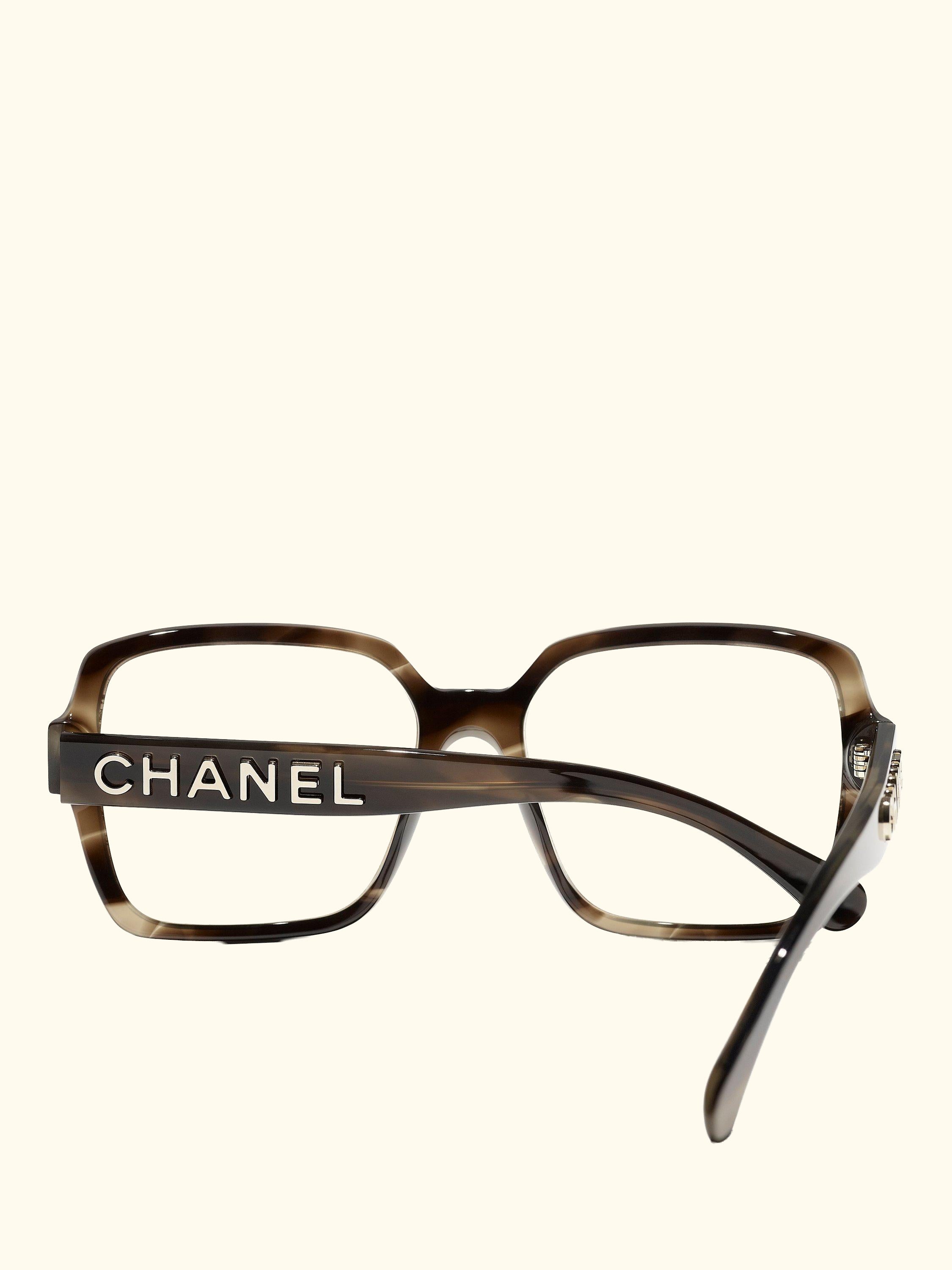 Rectangular Sunglasses CH5408 Shiny Tortoise/Clear