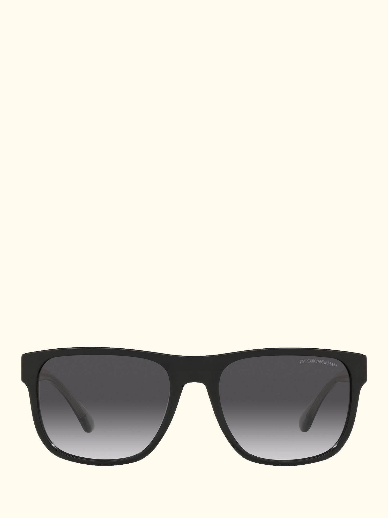 EA4163 Men's Square Sunglasses, Black/Grey Gradient
