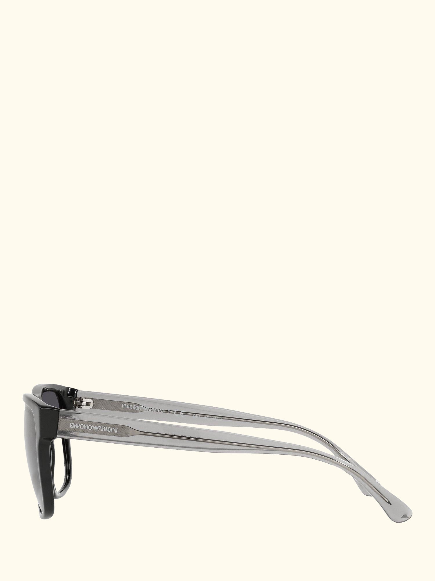 EA4163 Men's Square Sunglasses, Black/Grey Gradient