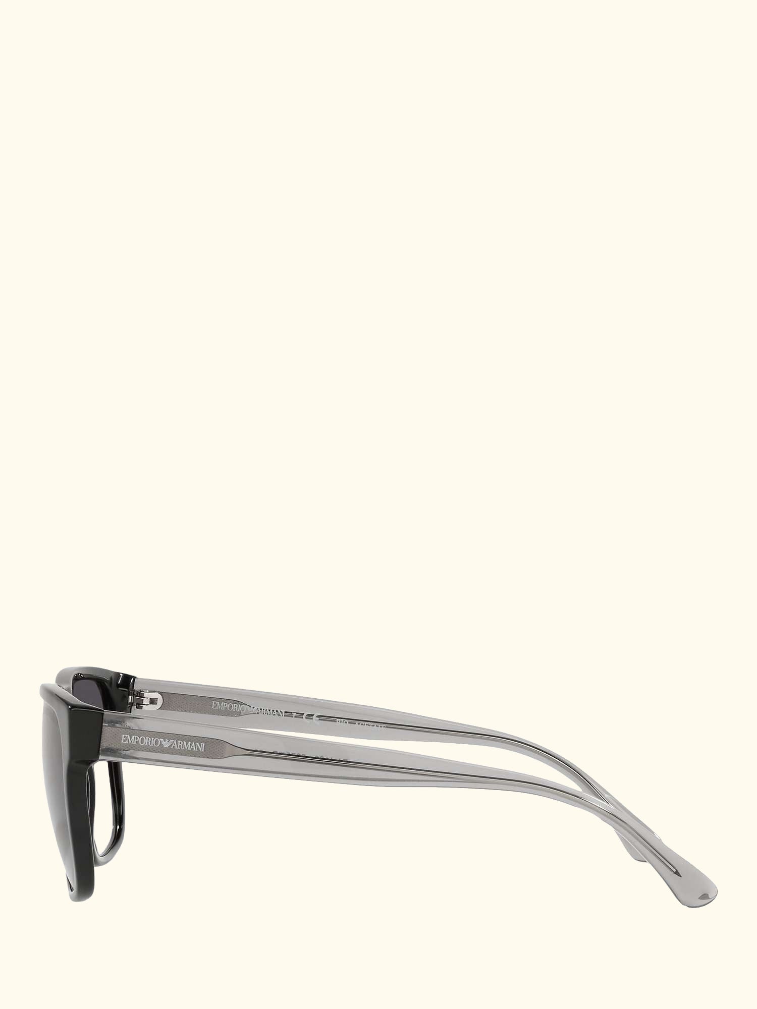 EA4163 Men's Square Sunglasses, Black/Grey Gradient