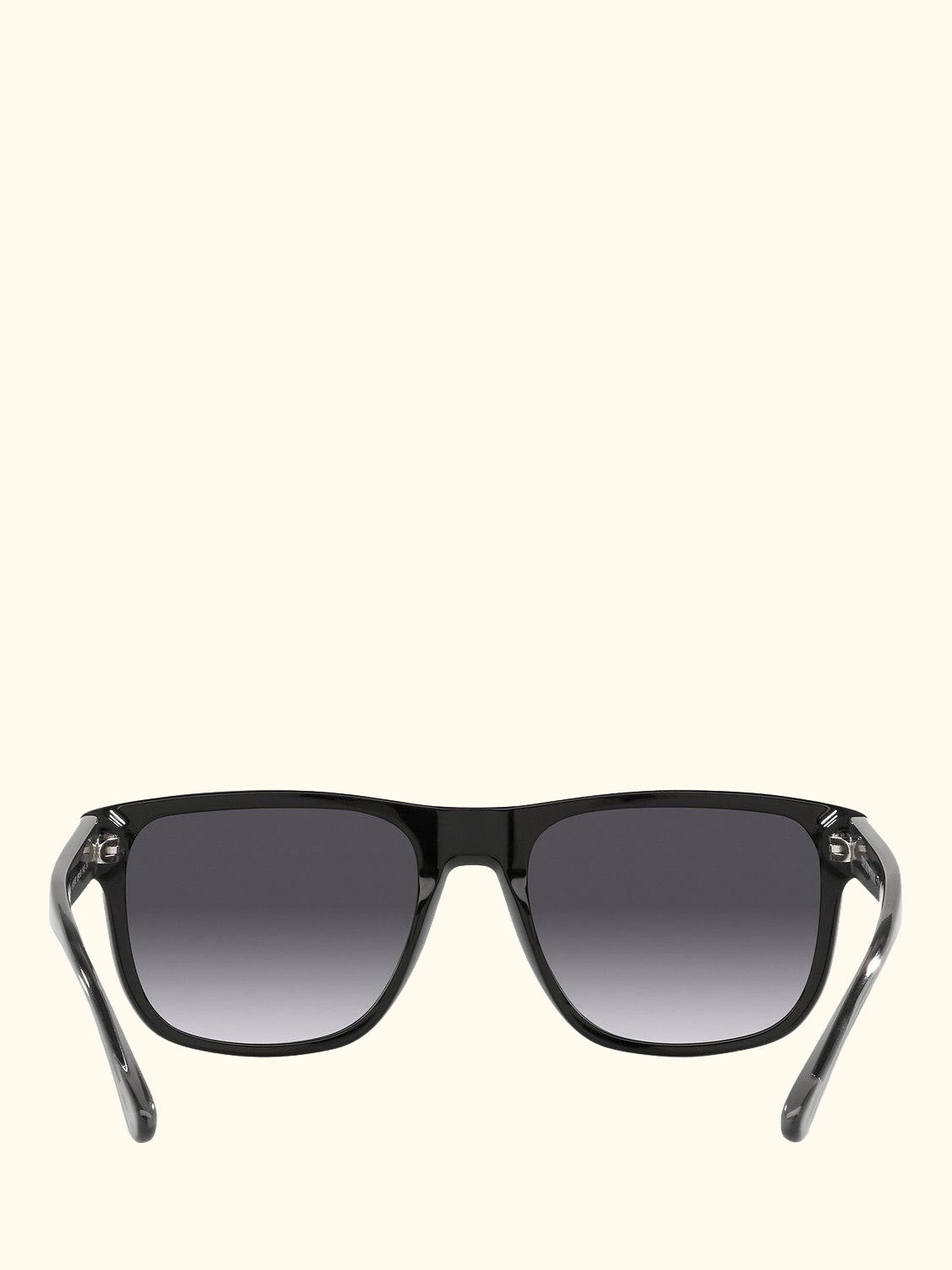 EA4163 Men's Square Sunglasses, Black/Grey Gradient