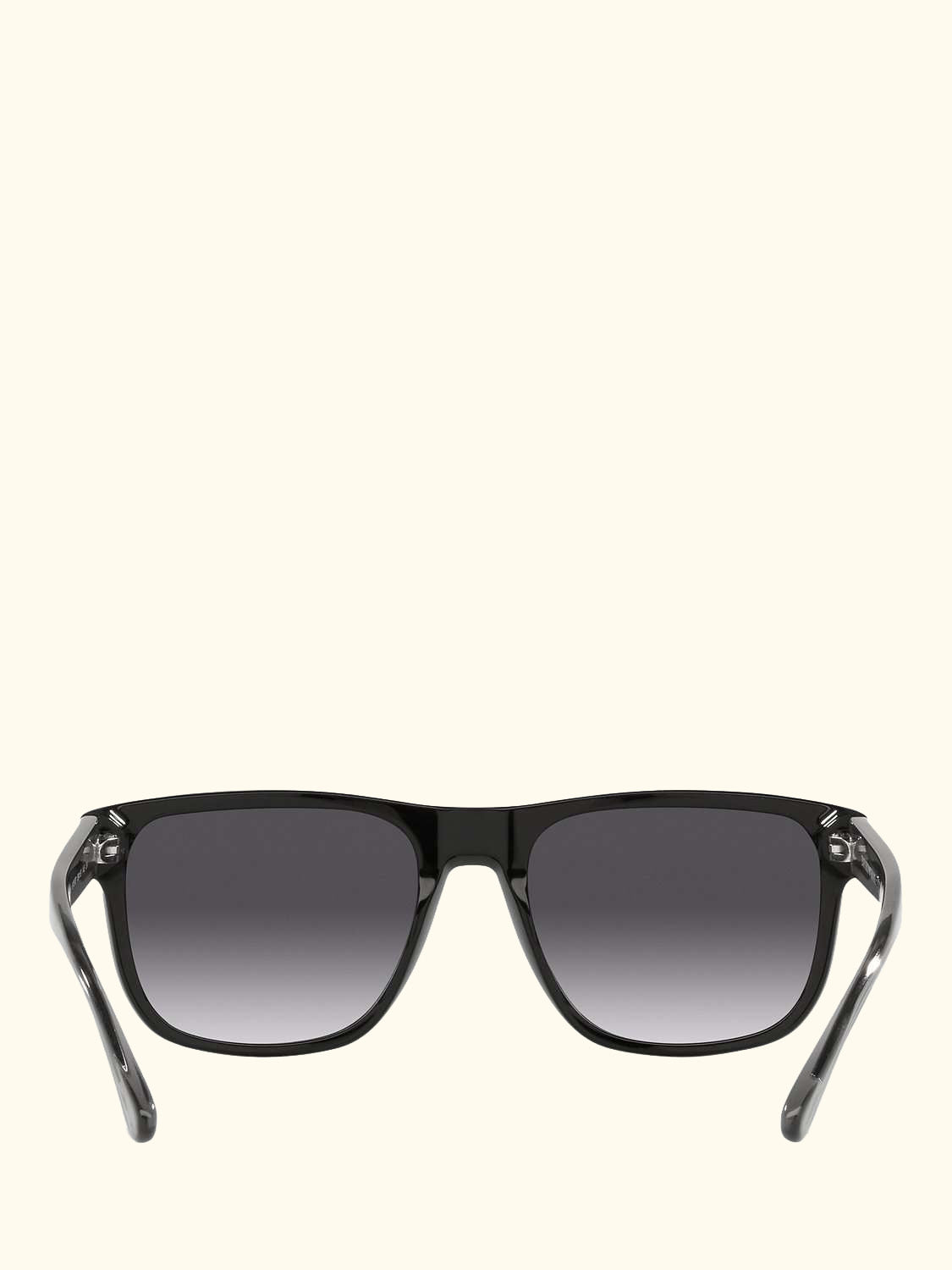 EA4163 Men's Square Sunglasses, Black/Grey Gradient