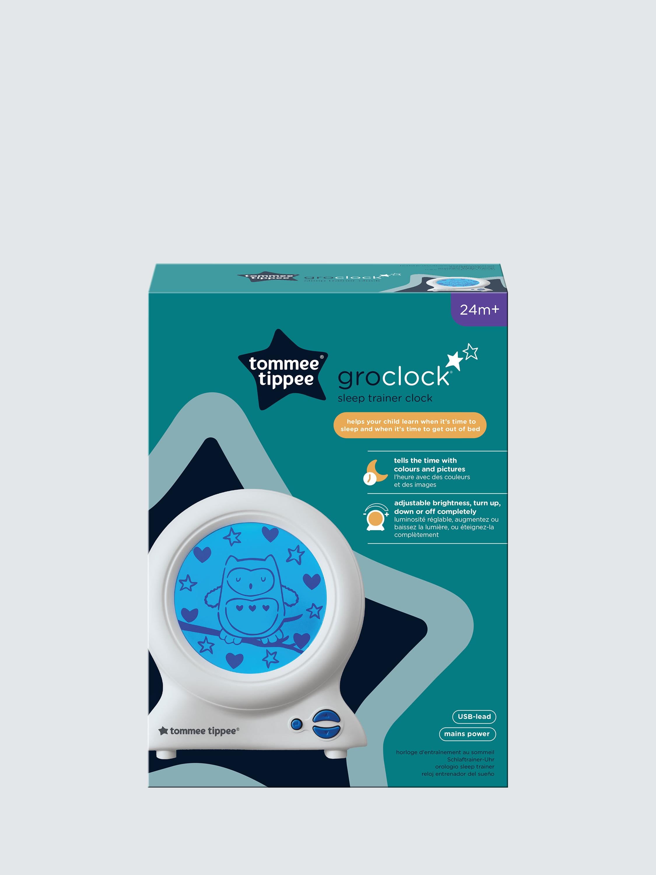 Groclock USB Powered Sleep Trainer Clock & Night Light