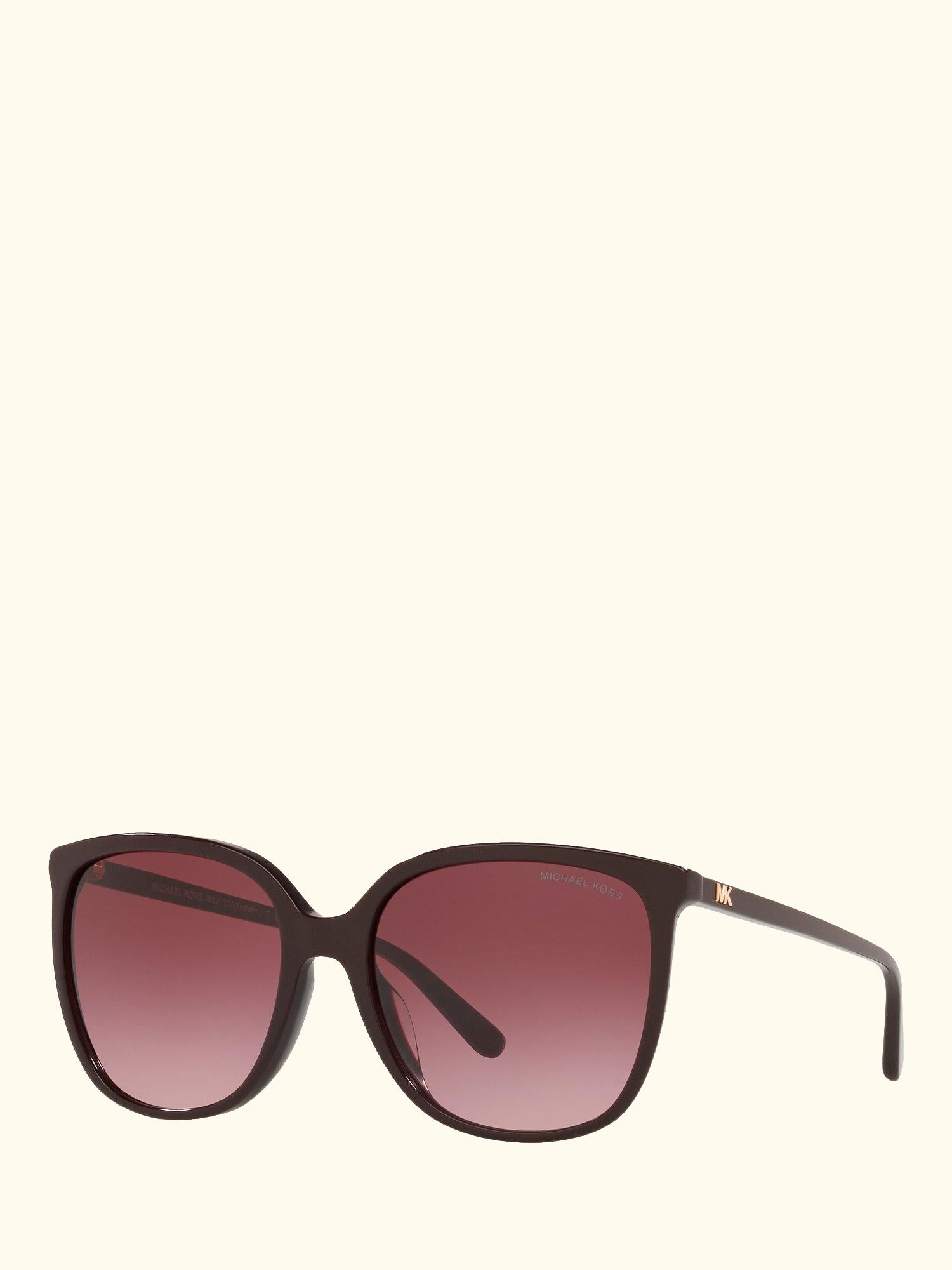 MK2137U Women's Anaheim Square Sunglasses, Brown/Red Gradient