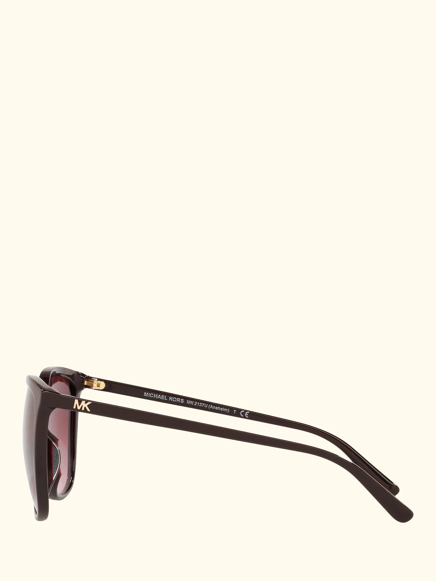 MK2137U Women's Anaheim Square Sunglasses, Brown/Red Gradient