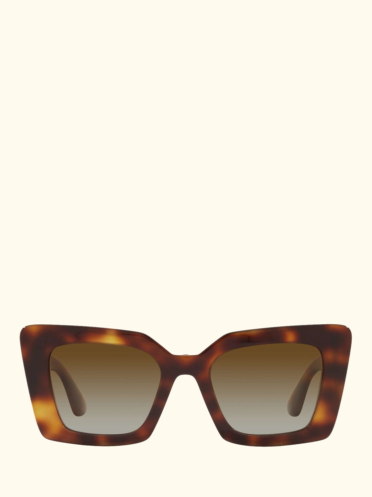 BE4344 Women's Square Polarised Sunglasses, Light Havana/Brown