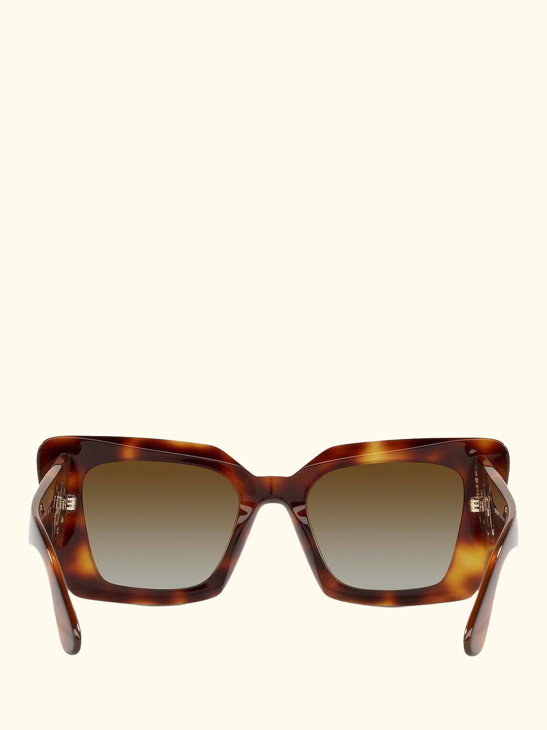 BE4344 Women's Square Polarised Sunglasses, Light Havana/Brown