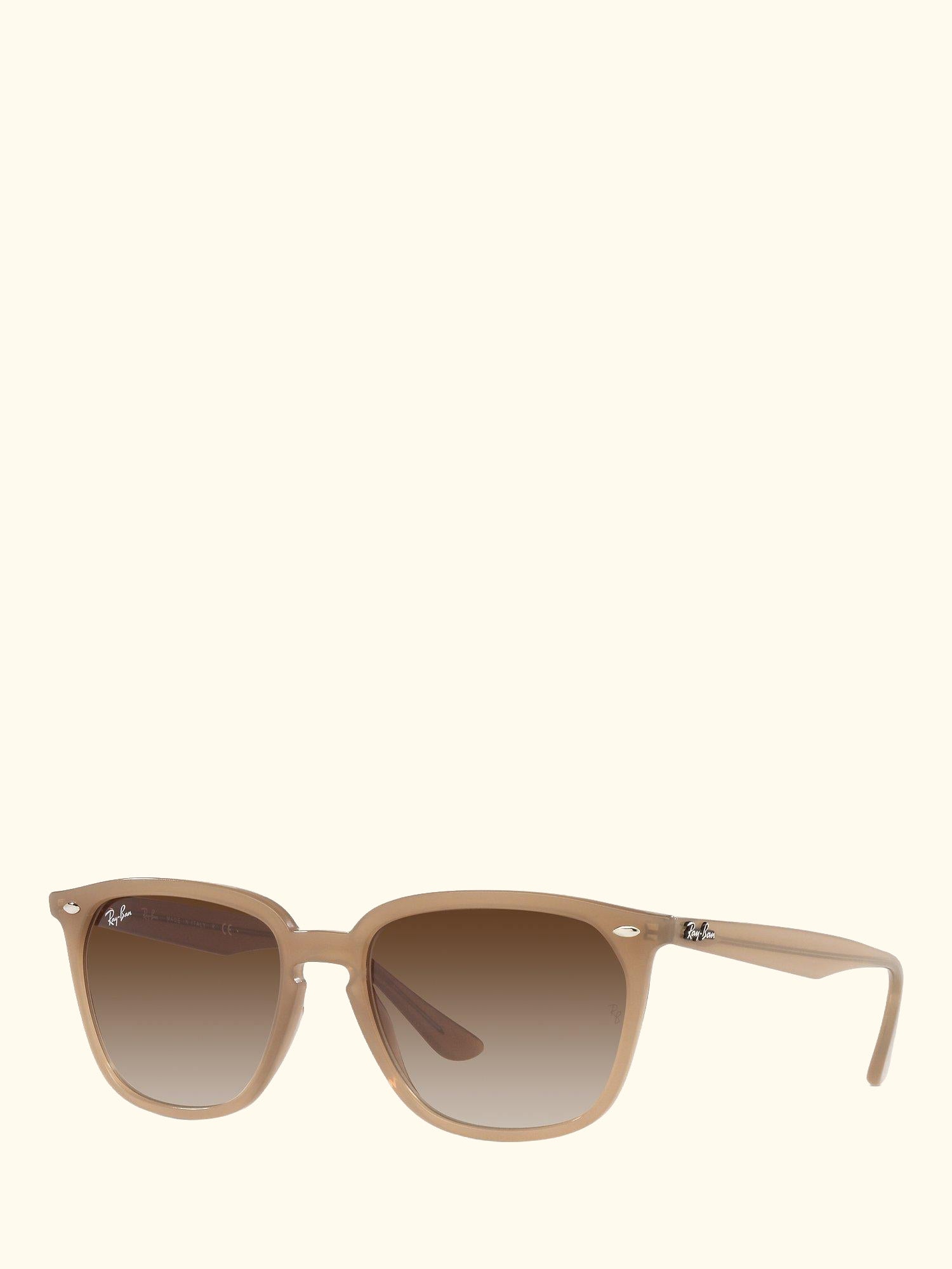 RB4362 Unisex Square Sunglasses, Light Brown/Brown Gradient