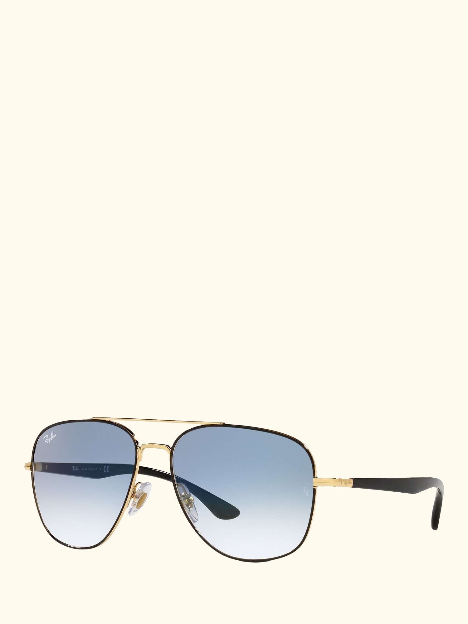 RB3683 Unisex Square Sunglasses, Shiny Black/Blue Gradient
