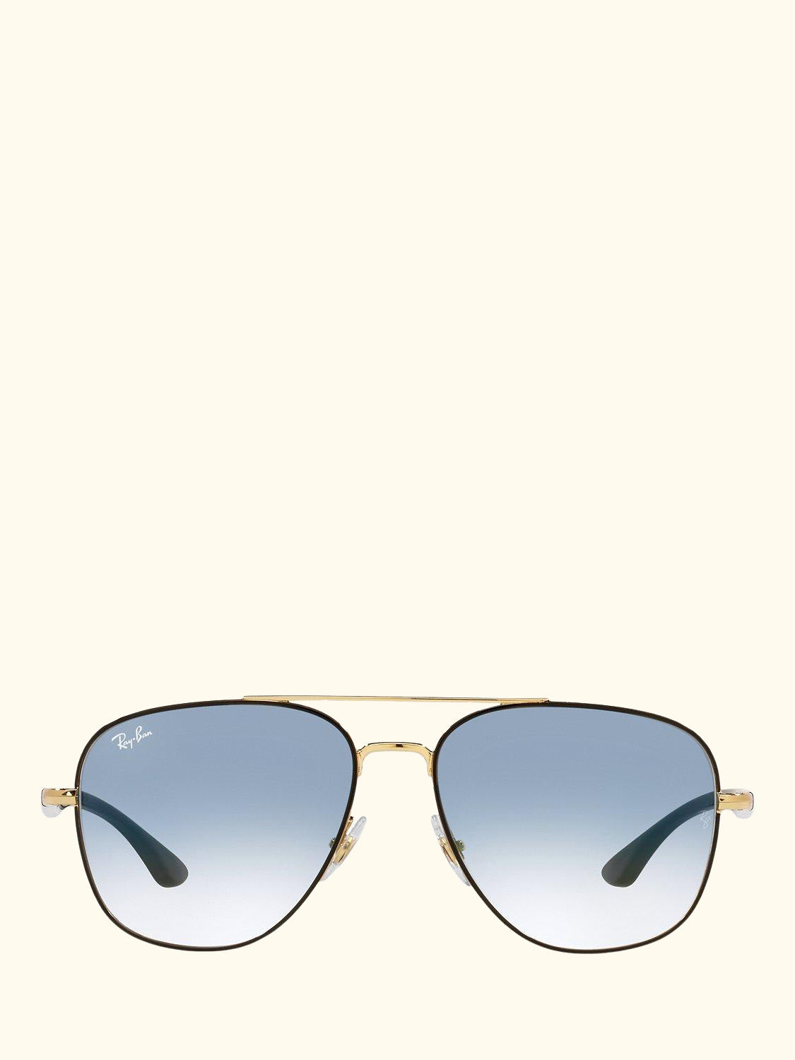 RB3683 Unisex Square Sunglasses, Shiny Black/Blue Gradient