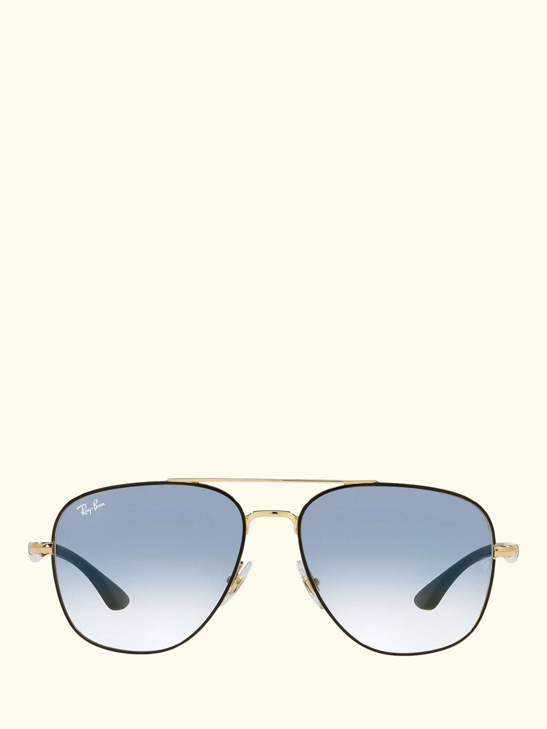 RB3683 Unisex Square Sunglasses, Shiny Black/Blue Gradient
