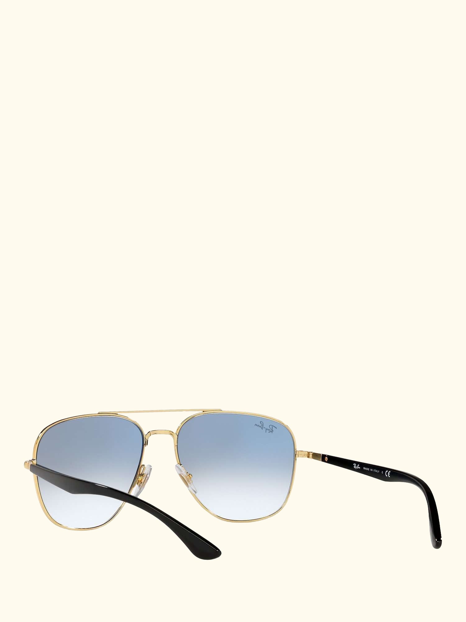 RB3683 Unisex Square Sunglasses, Shiny Black/Blue Gradient