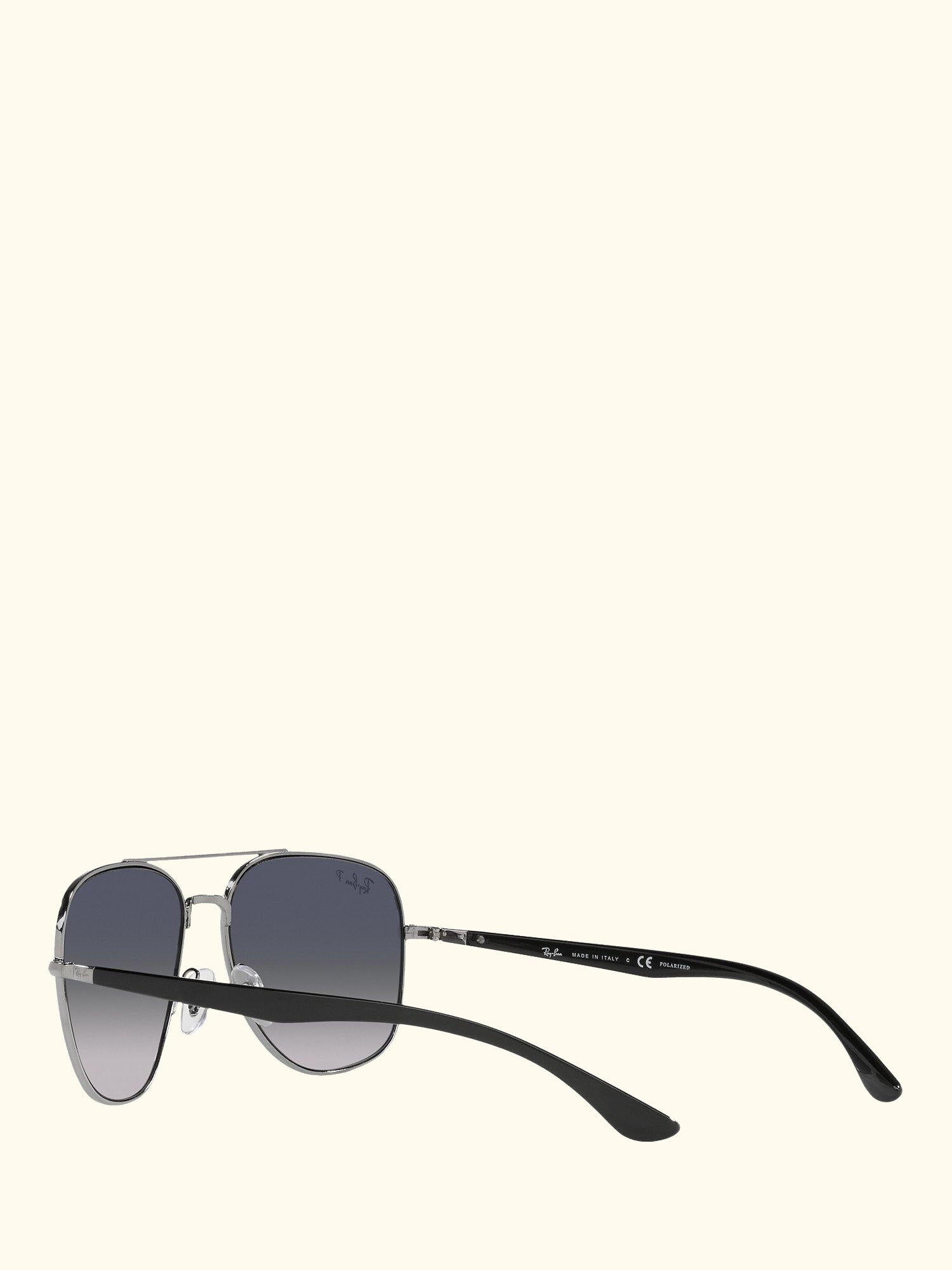 RB3683 Unisex Polarised Square Sunglasses, Gunmetal/Blue Gradient