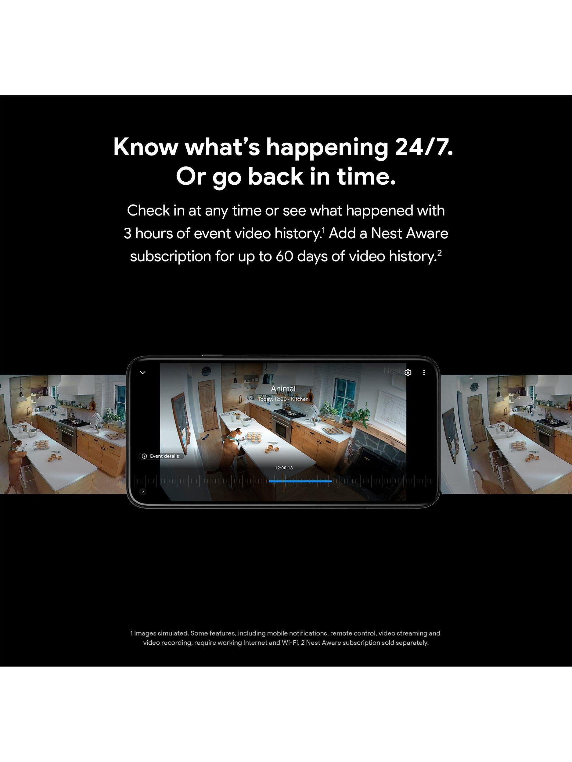 Nest Cam Indoor or Outdoor Security Camera, Battery Powered