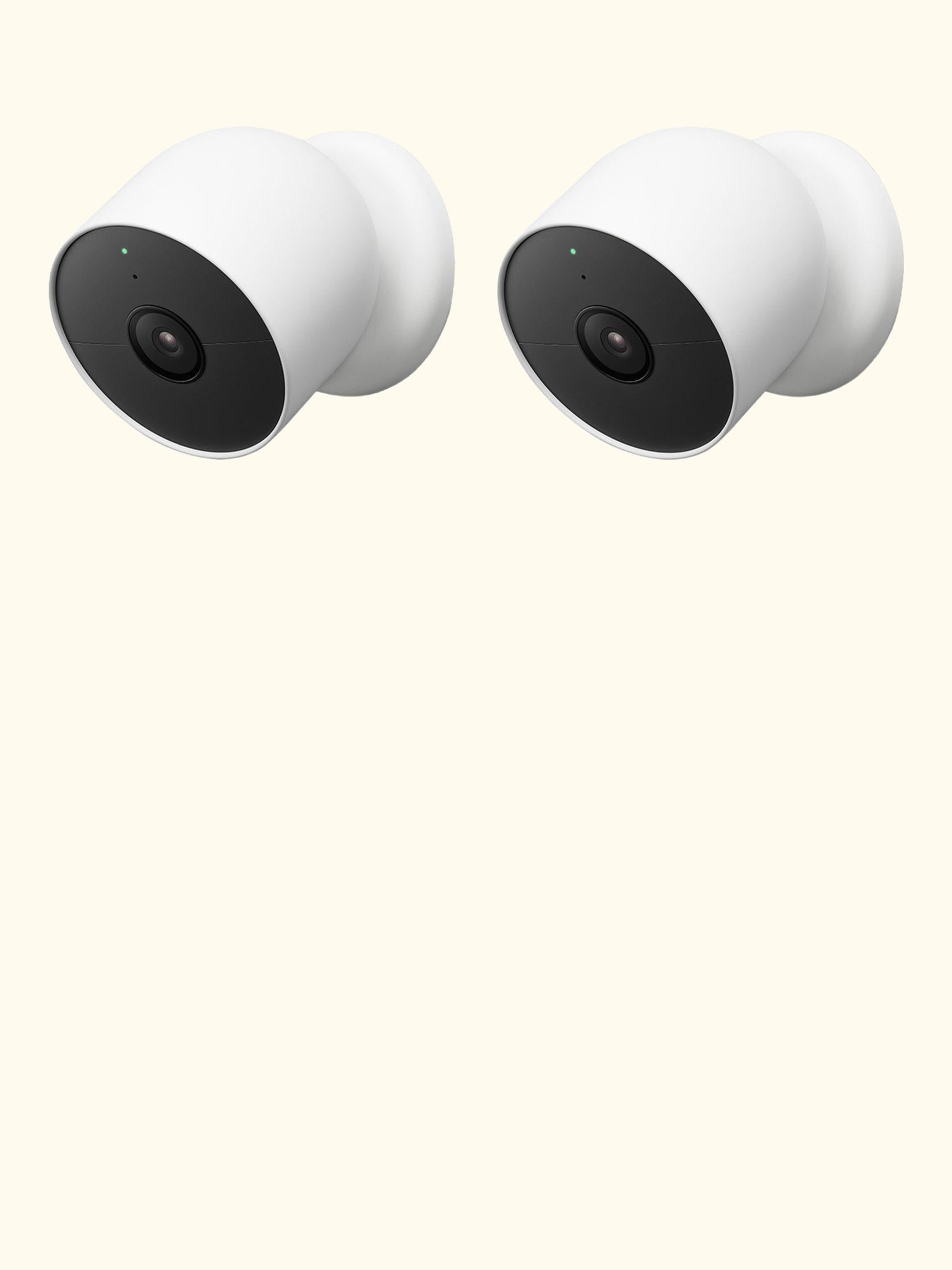 Nest Cam Indoor or Outdoor Security Camera, Battery Powered, Pack of 2