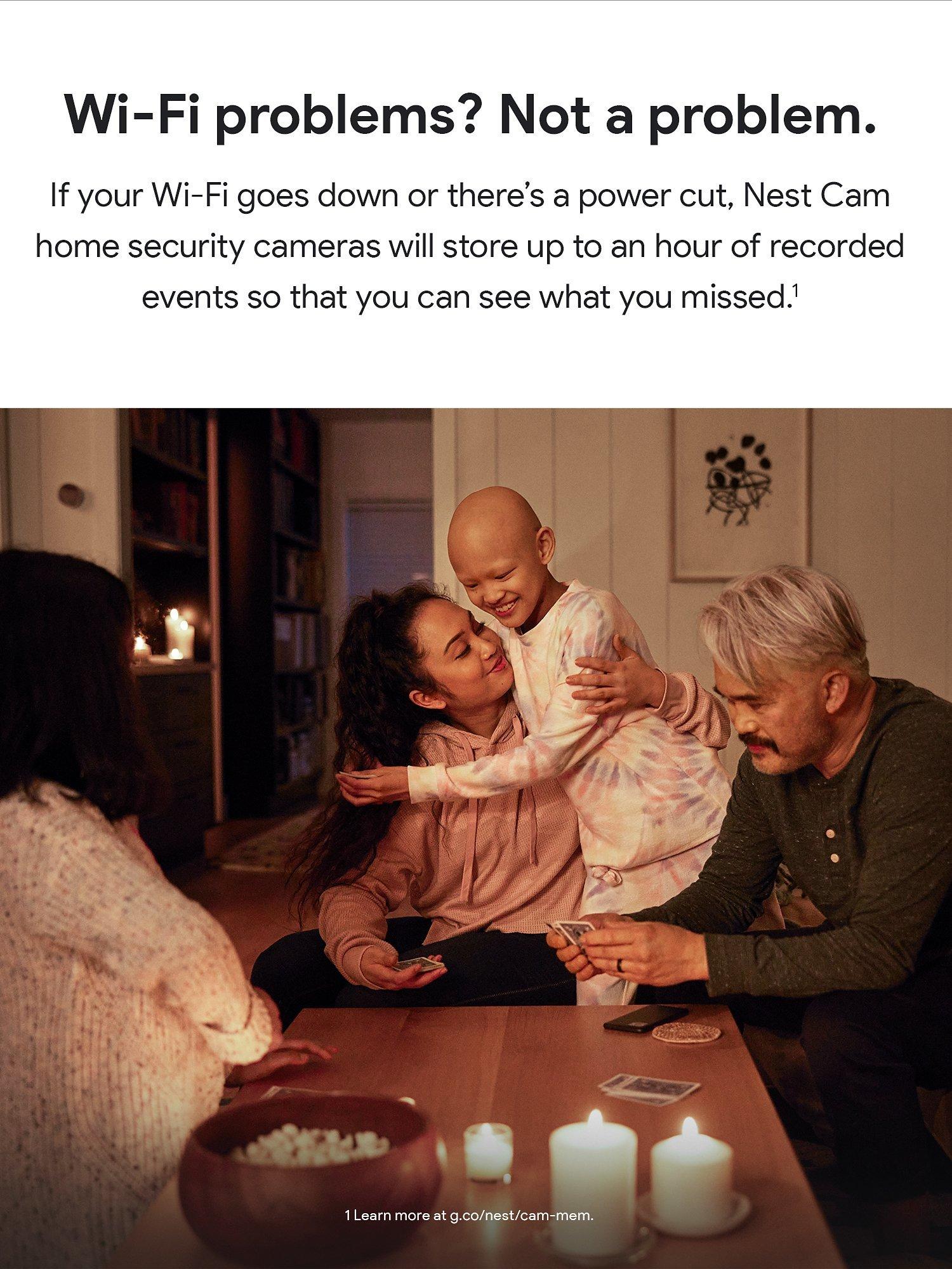 Nest Cam Indoor or Outdoor Security Camera, Battery Powered, Pack of 2