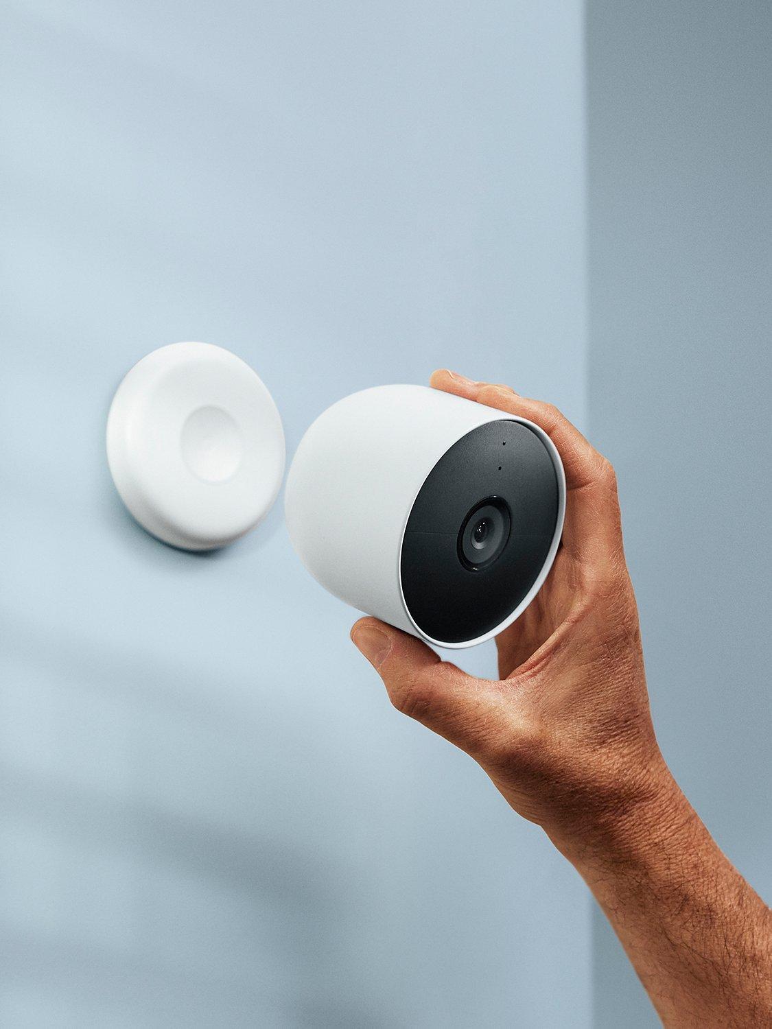 Nest Cam Indoor or Outdoor Security Camera, Battery Powered, Pack of 2