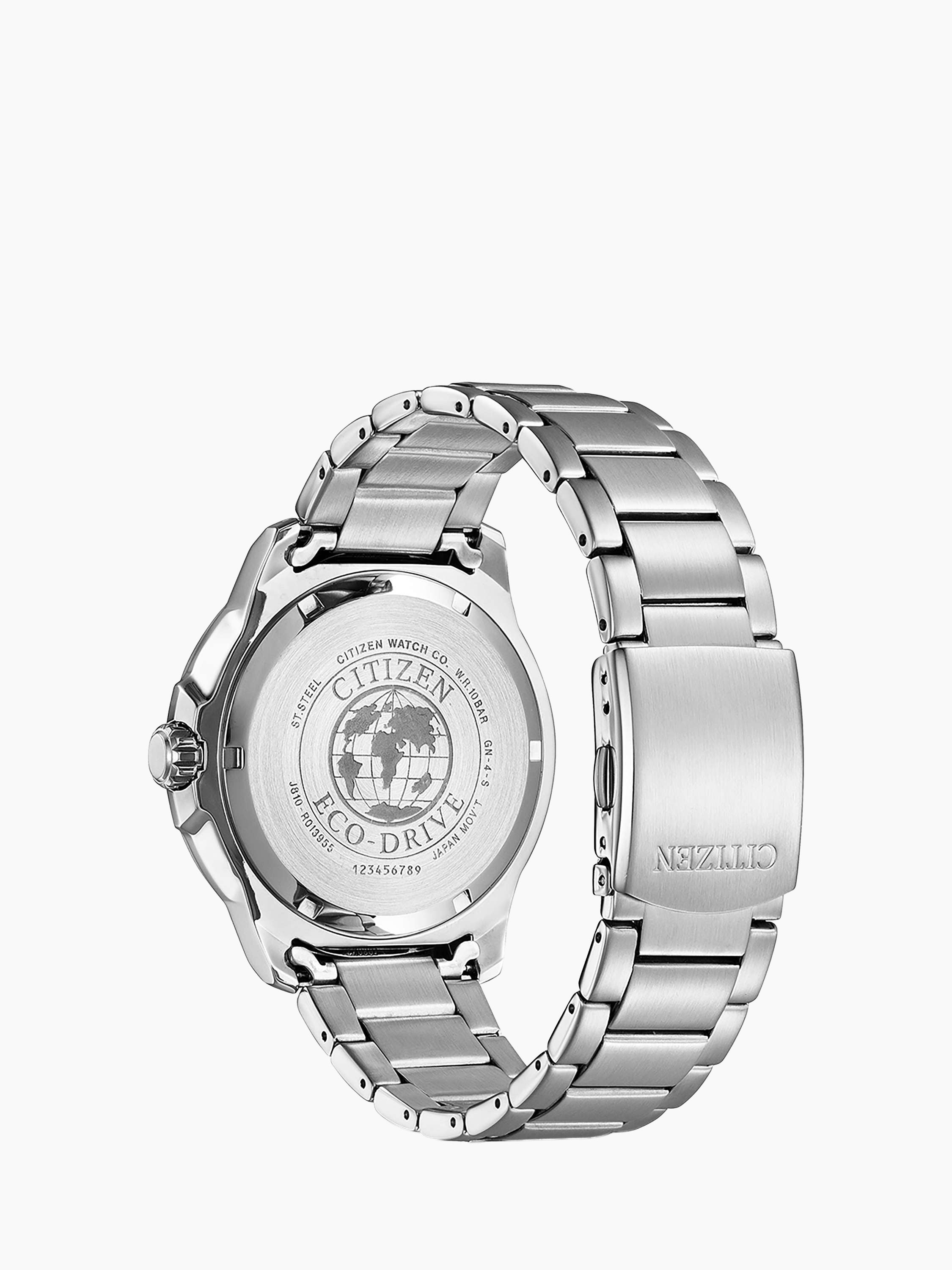 AW1525-81L Men's Sport Date Bracelet Strap Watch, Silver/Blue