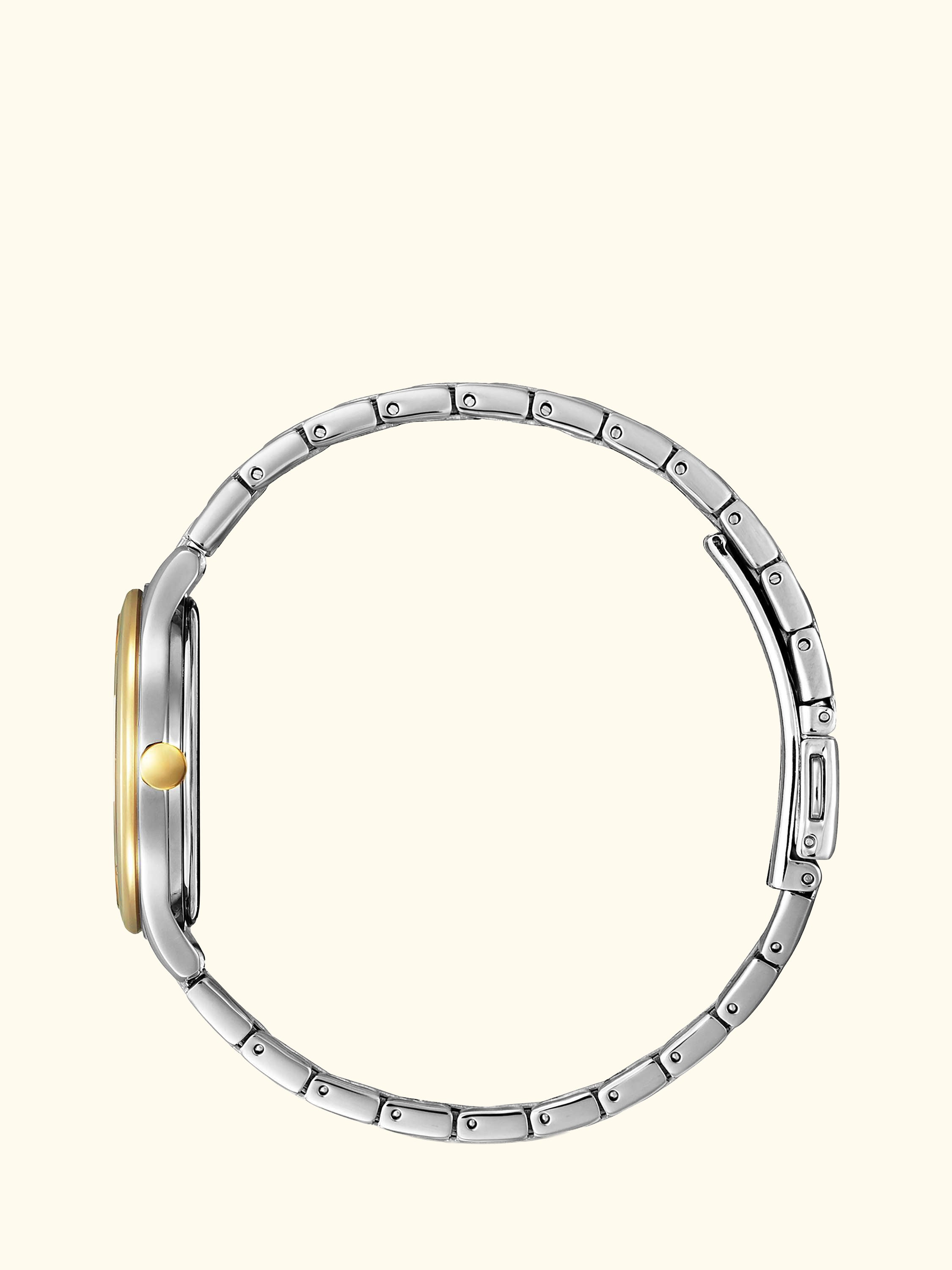 EM0506-77A Women's Eco-Drive Two-Tone Bracelet Strap Watch, Silver/Gold