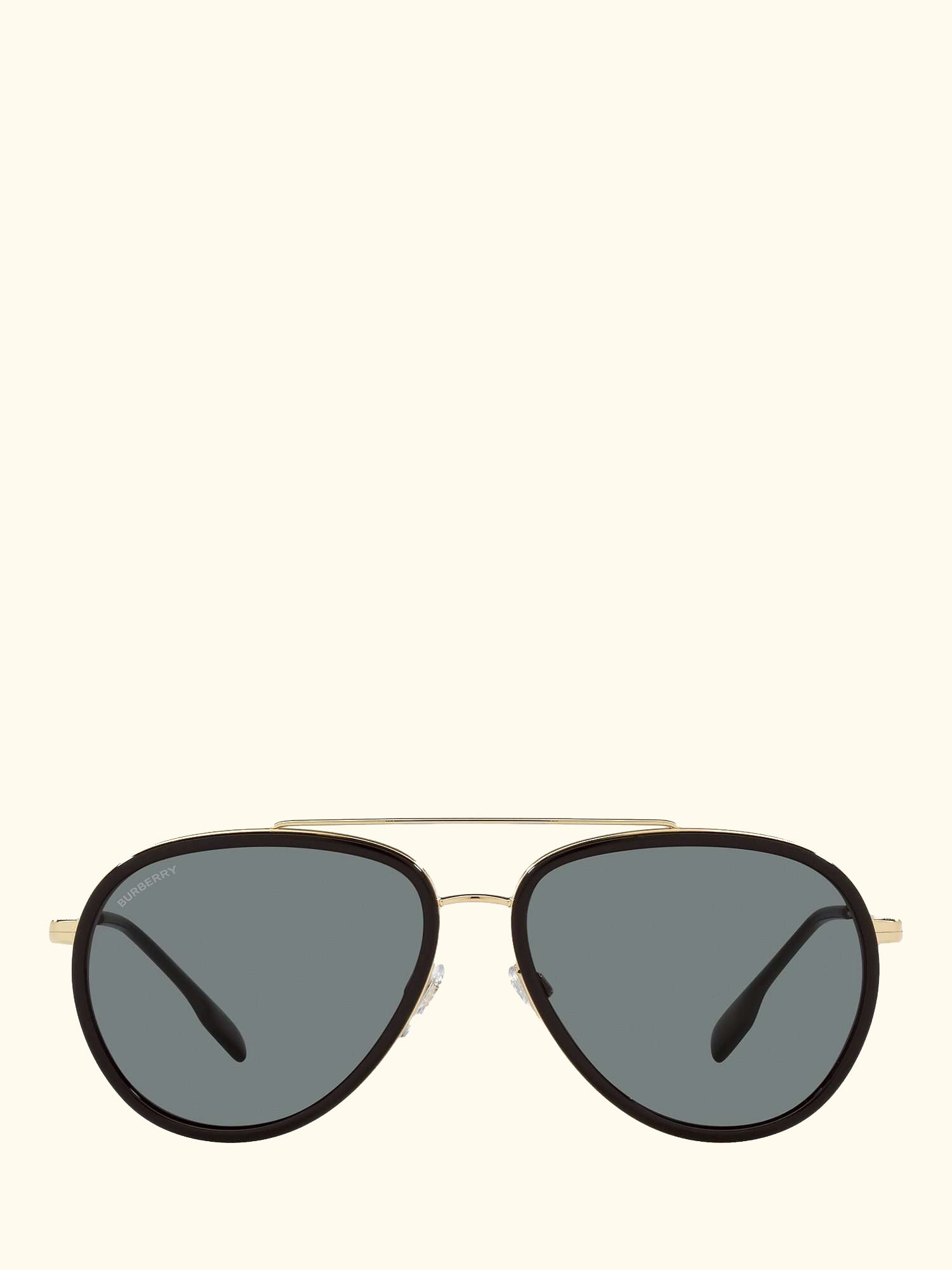 BE3125 Men's Oliver Polarised Aviator Sunglasses, Gold/Grey