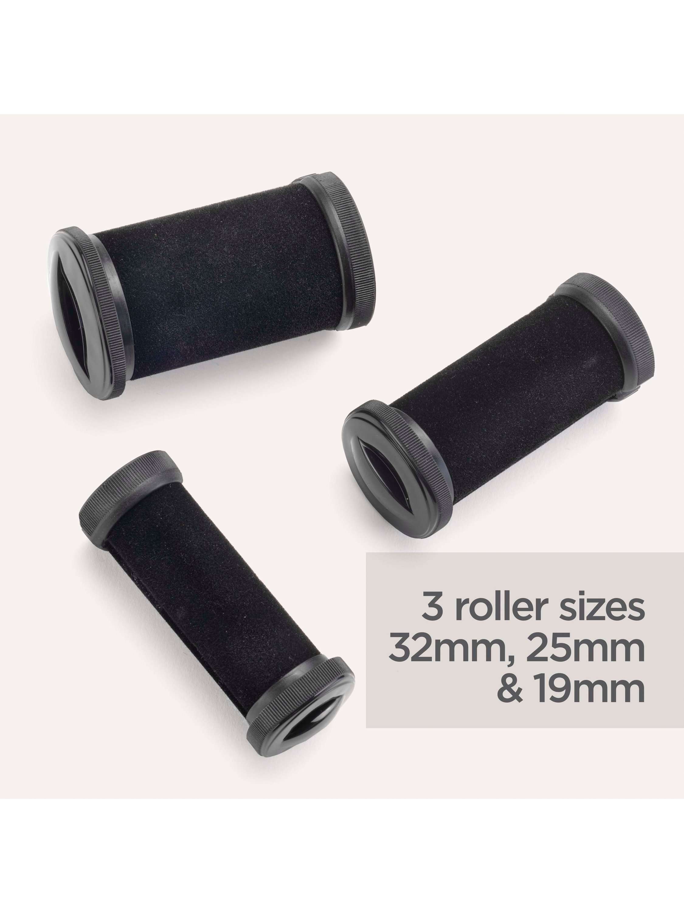 3035U Thermo-Ceramic Rollers, Black