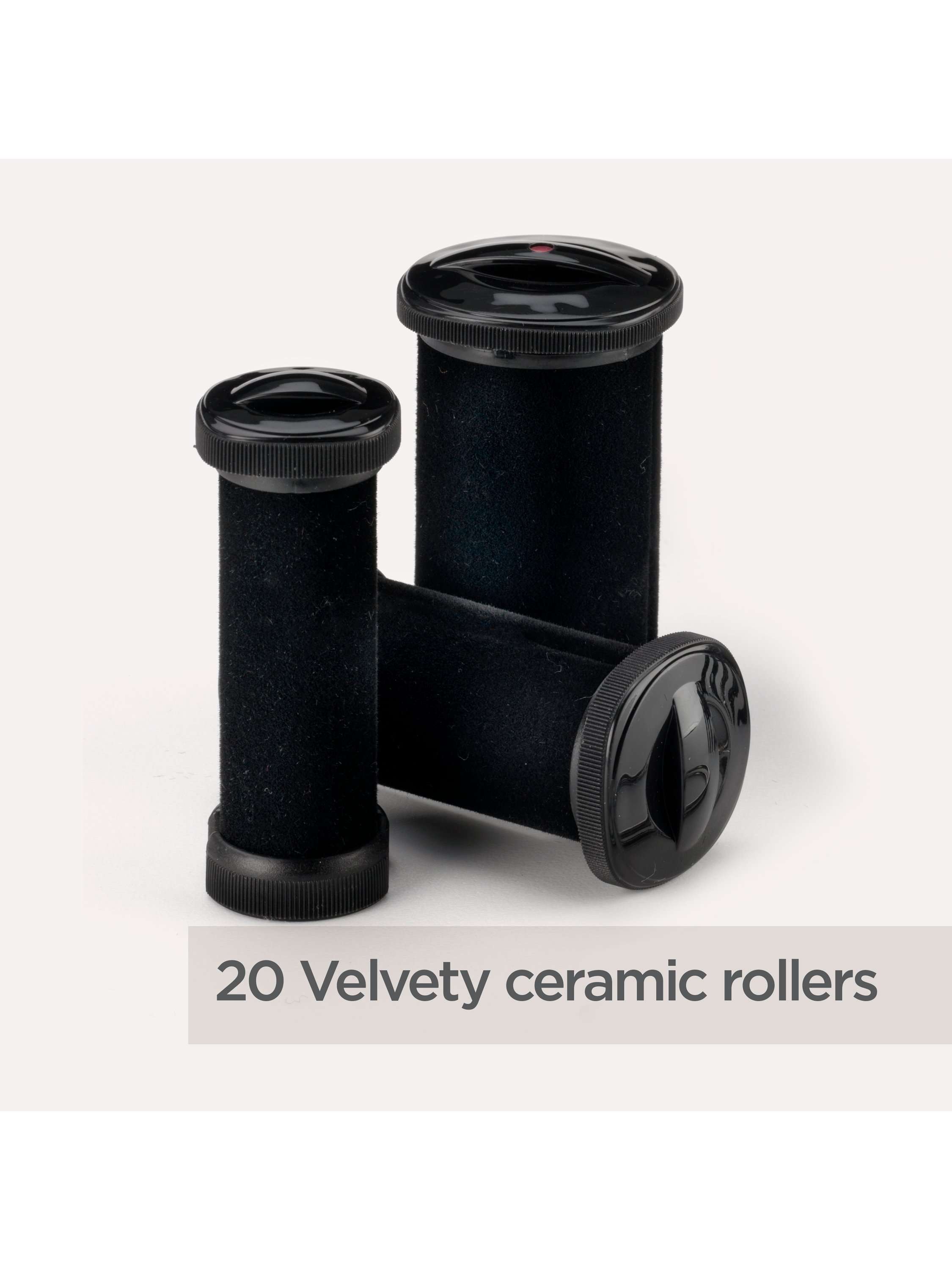 3035U Thermo-Ceramic Rollers, Black